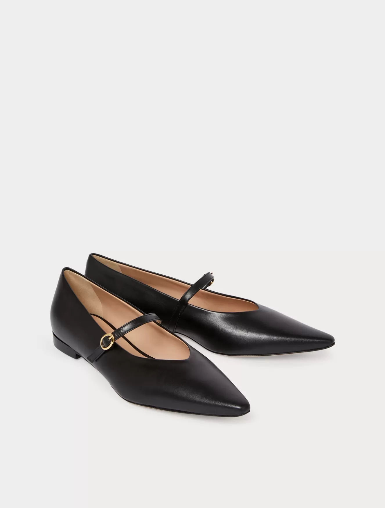 Accessoires | Accessoires<Marina Rinaldi Ballerinas aus Leder SCHWARZ