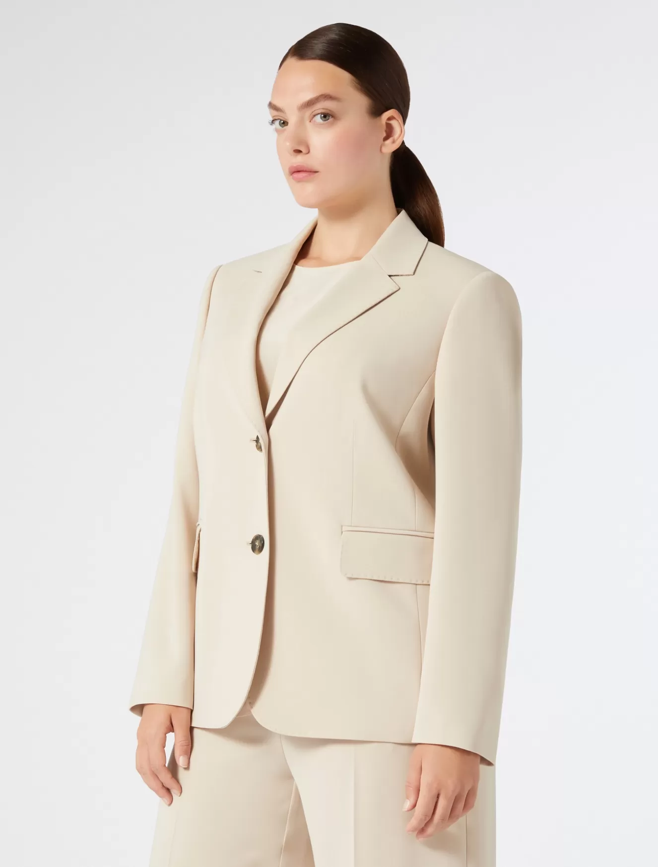 Jacken & Blazer | Jacken & Blazer<Marina Rinaldi Blazer aus Cady BEIGE