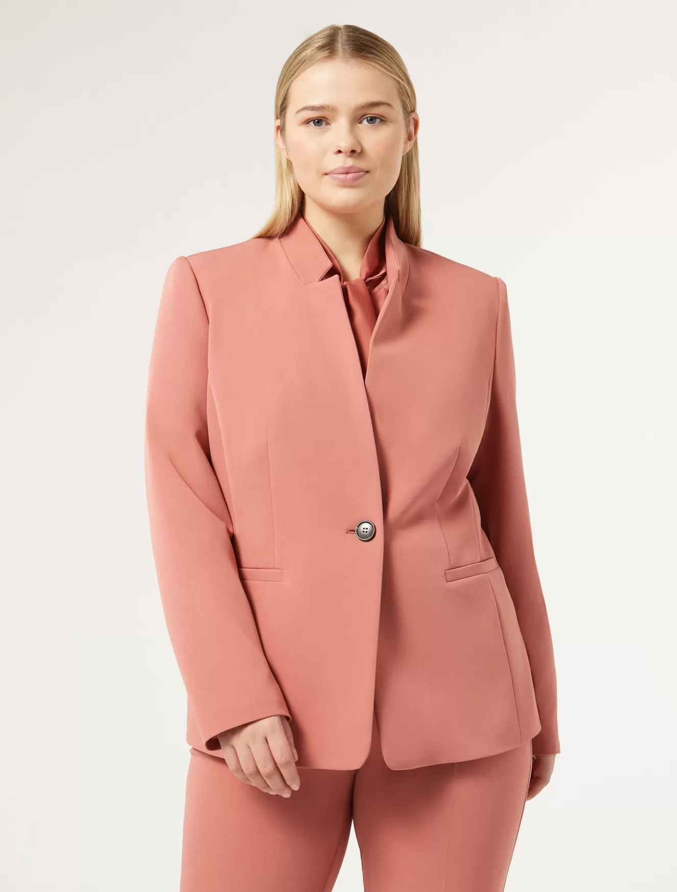 Jacken & Blazer | Jacken & Blazer<Marina Rinaldi Blazer aus Funktionsgewebe TERRAKOTTA