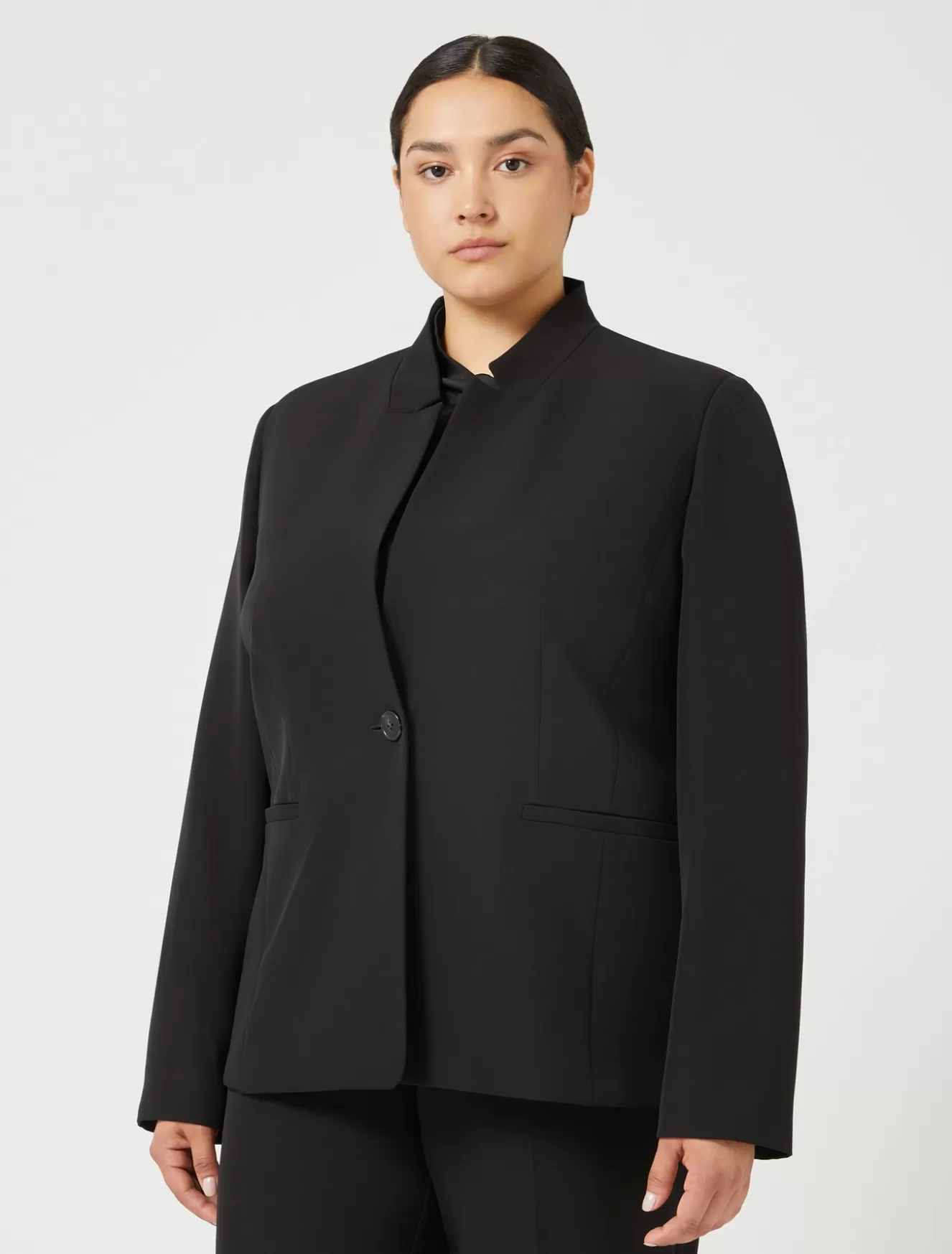 Jacken & Blazer | Jacken & Blazer<Marina Rinaldi Blazer aus Funktionsgewebe SCHWARZ