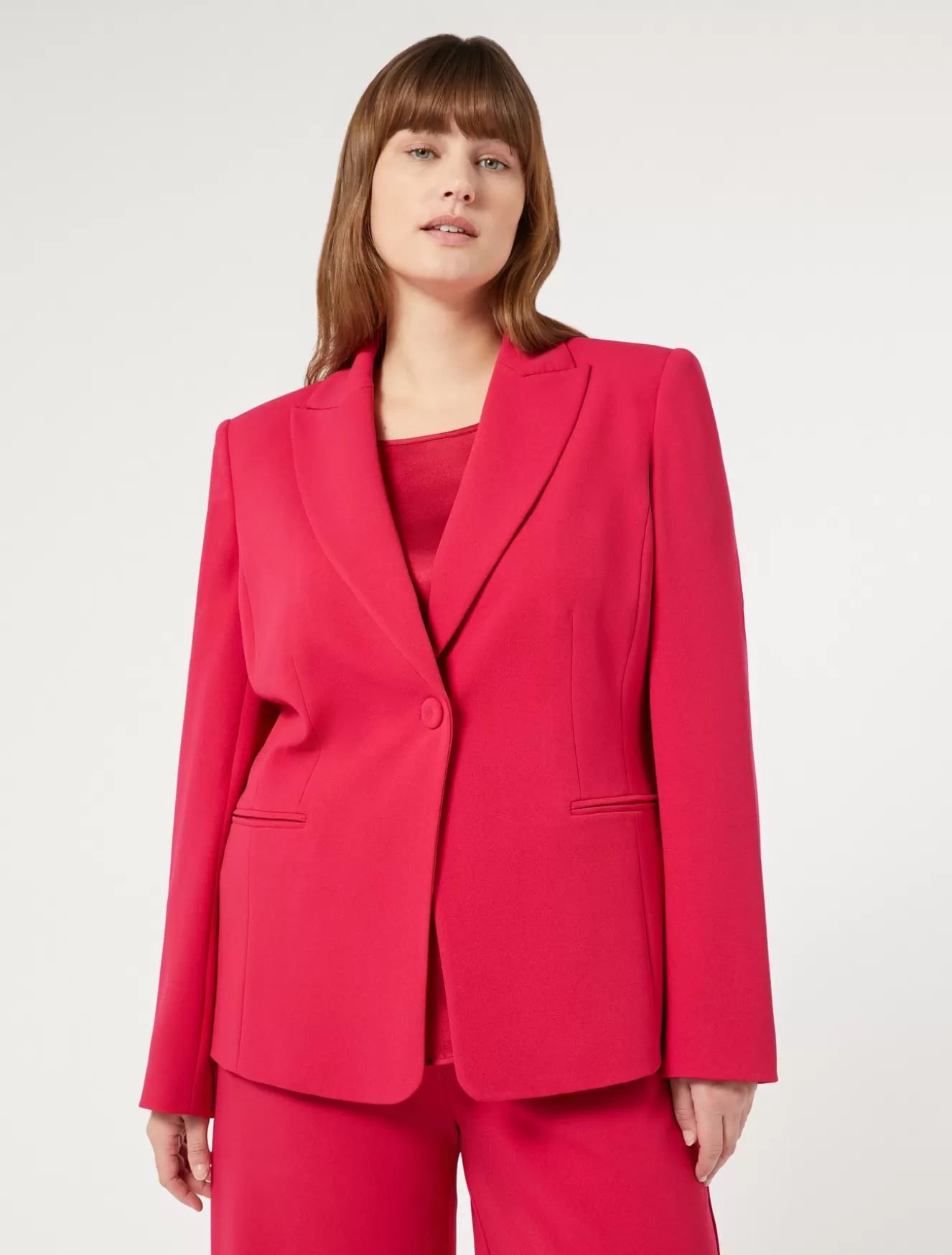 Jacken & Blazer | Jacken & Blazer<Marina Rinaldi Blazer aus Stretchjersey FUCHSIE