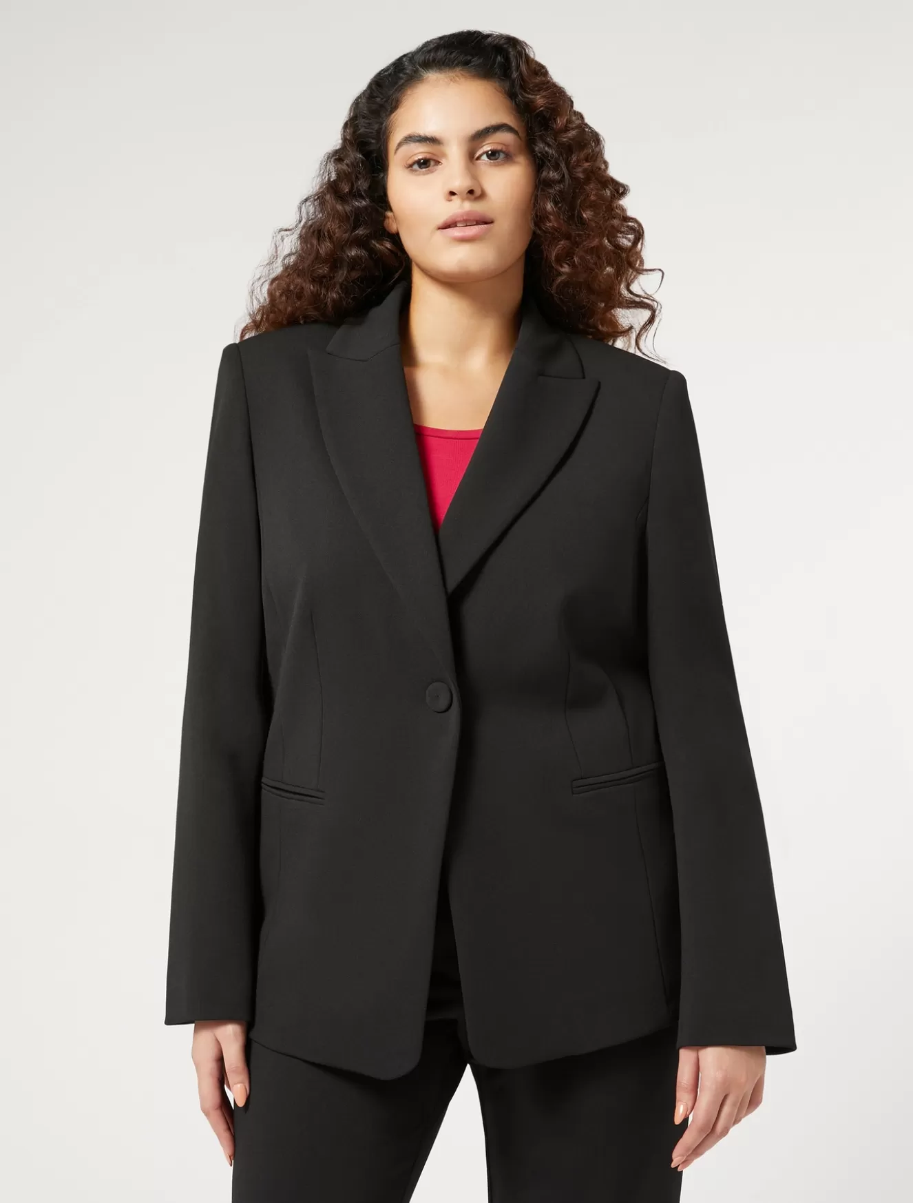 Jacken & Blazer | Jacken & Blazer<Marina Rinaldi Blazer aus Stretchjersey SCHWARZ