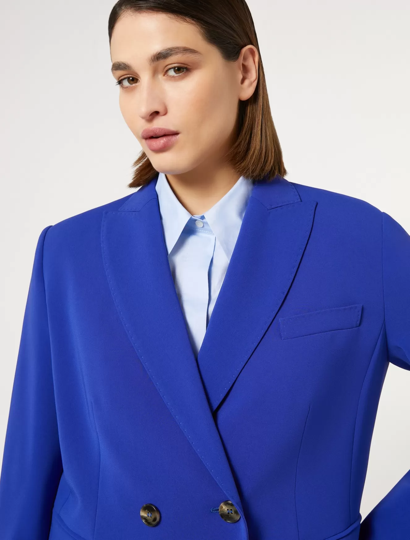 Jacken & Blazer | Jacken & Blazer<Marina Rinaldi Blazer aus Triacetat-Cady BLAUPURPUR