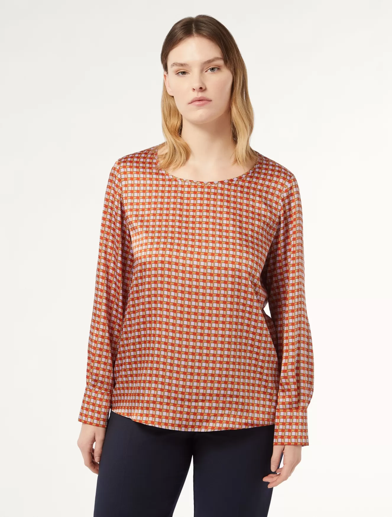 Blusen | Blusen<Marina Rinaldi Bluse aus Twill SIENA