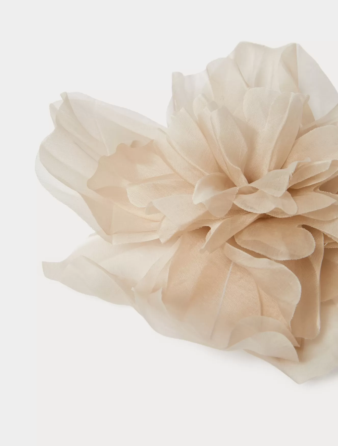 Accessoires | Accessoires<Marina Rinaldi Brosche mit Blumen aus Organza BEIGE