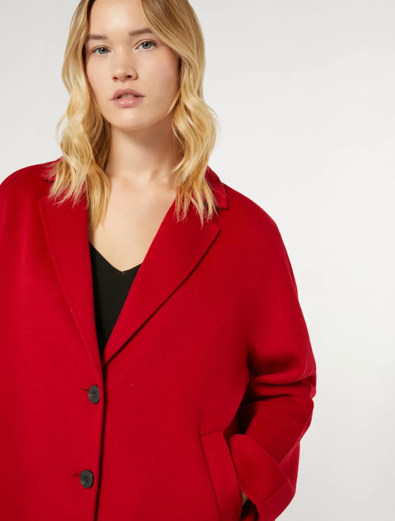 Mäntel & Trenchcoats | Mäntel & Trenchcoats<Marina Rinaldi Caban aus doppeltem Wollgewebe ROT