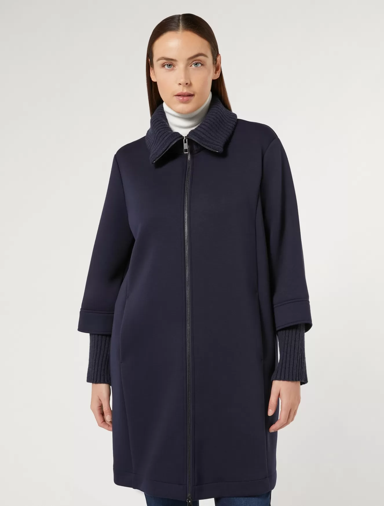 Mäntel & Trenchcoats | Mäntel & Trenchcoats<Marina Rinaldi Caban aus Jersey NACHTBLAU