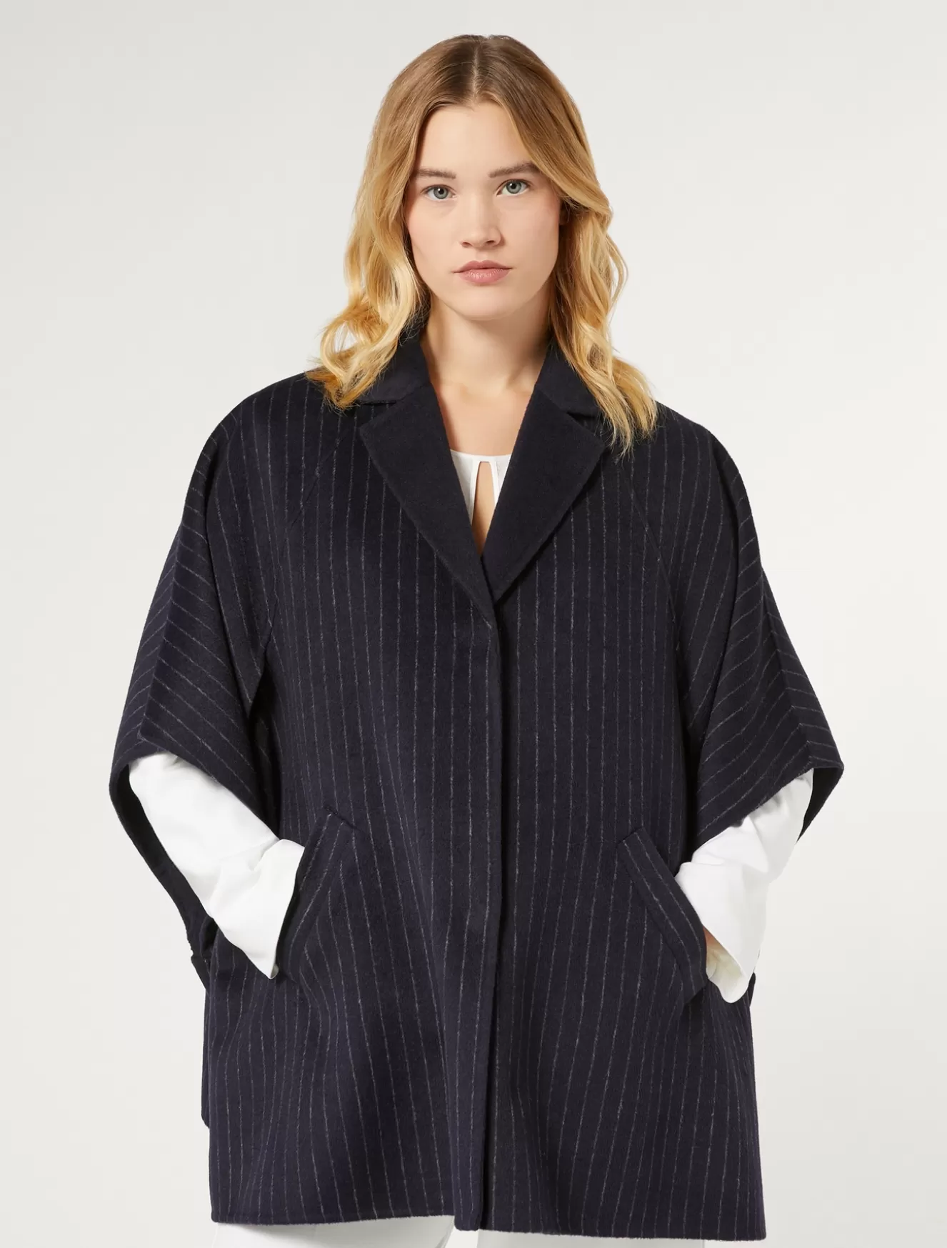 Accessoires | Accessoires<Marina Rinaldi Cape aus doppeltem Wollgewebe ULTRAMARINE