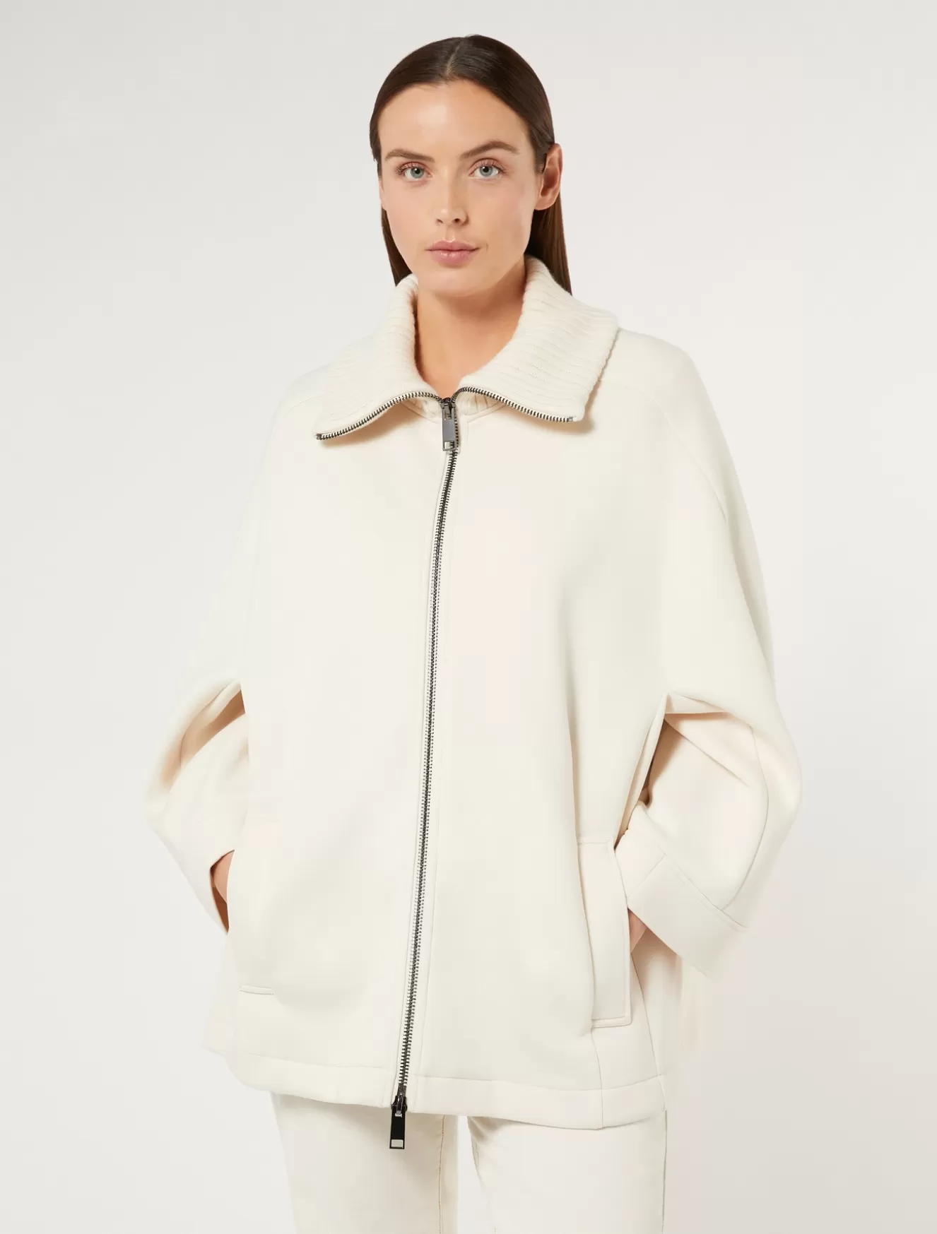 Mäntel & Trenchcoats | Mäntel & Trenchcoats<Marina Rinaldi Cape aus Jersey HELLGELB