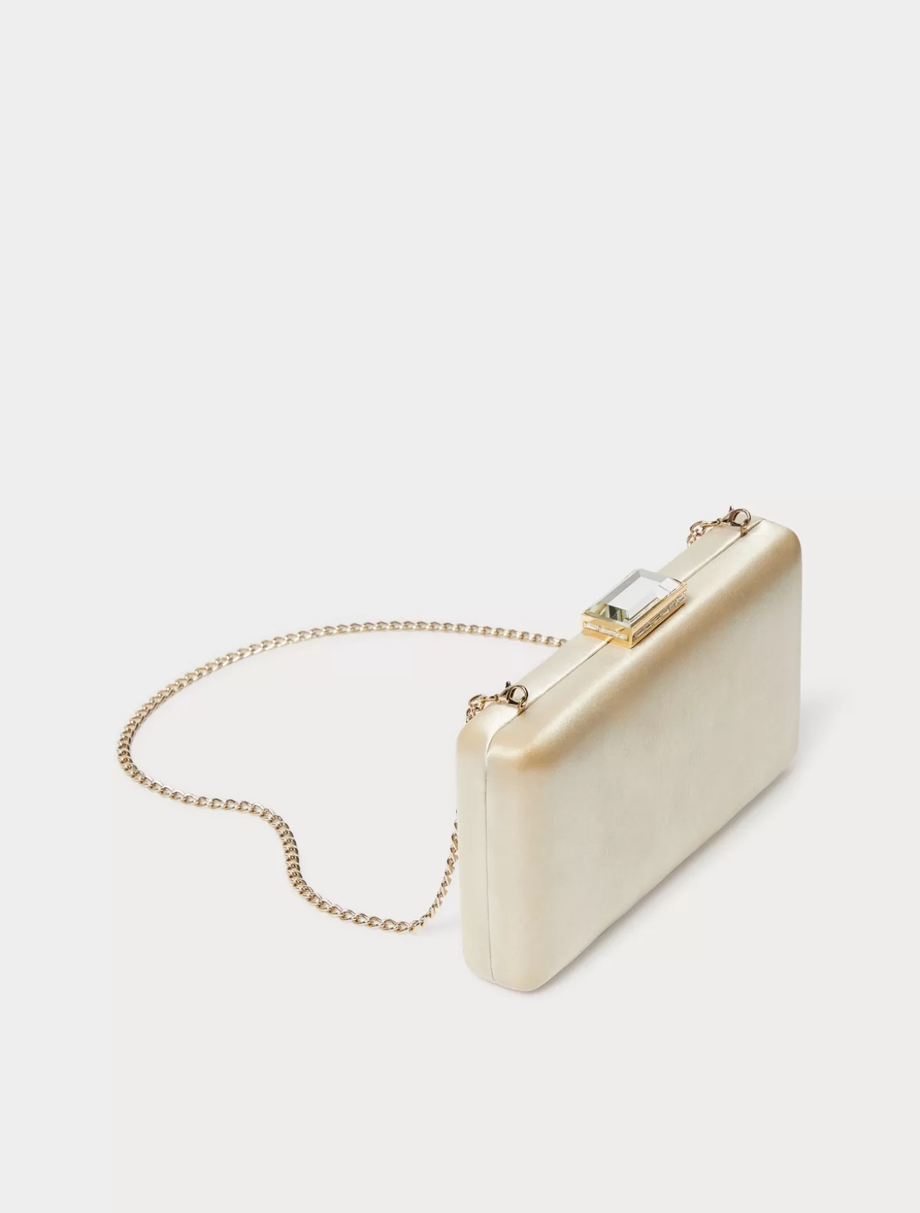 Accessoires | Accessoires<Marina Rinaldi Clutch aus Satin BEIGE