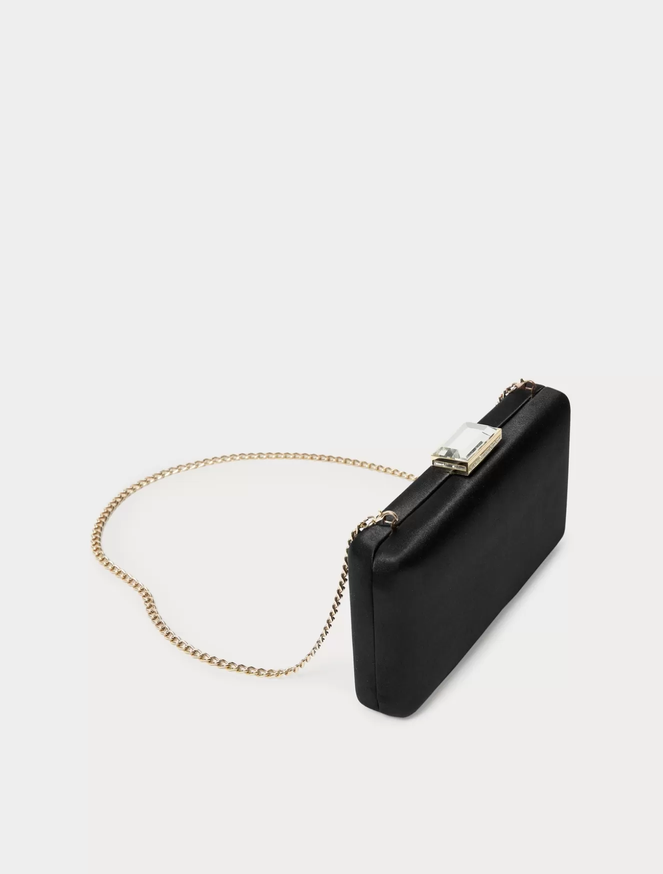 Accessoires | Accessoires<Marina Rinaldi Clutch aus Satin SCHWARZ