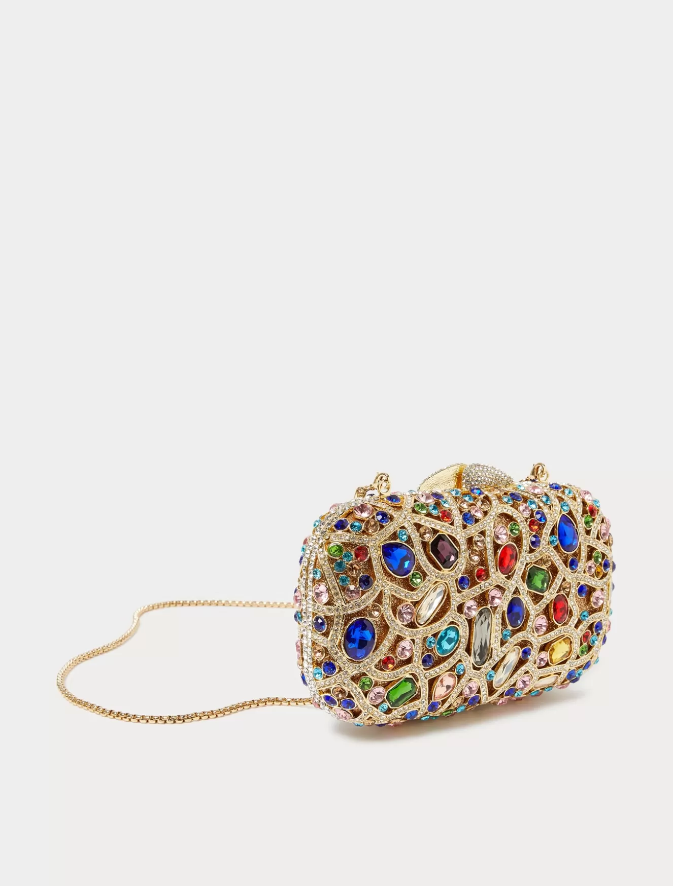 Accessoires | Accessoires<Marina Rinaldi Clutch mit Strasssteinen und Cabochon GOLD