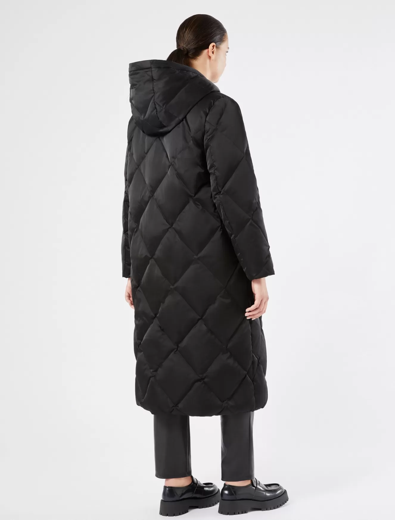 Daunenjacken | Daunenjacken<Marina Rinaldi Daunenjacke aus Satin SCHWARZ