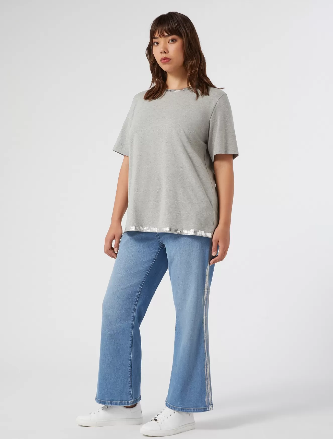 Hosen Und Röcke | Hosen & Jeans<Marina Rinaldi Flare Jeans aus Denim BLUELIGHTBLUE