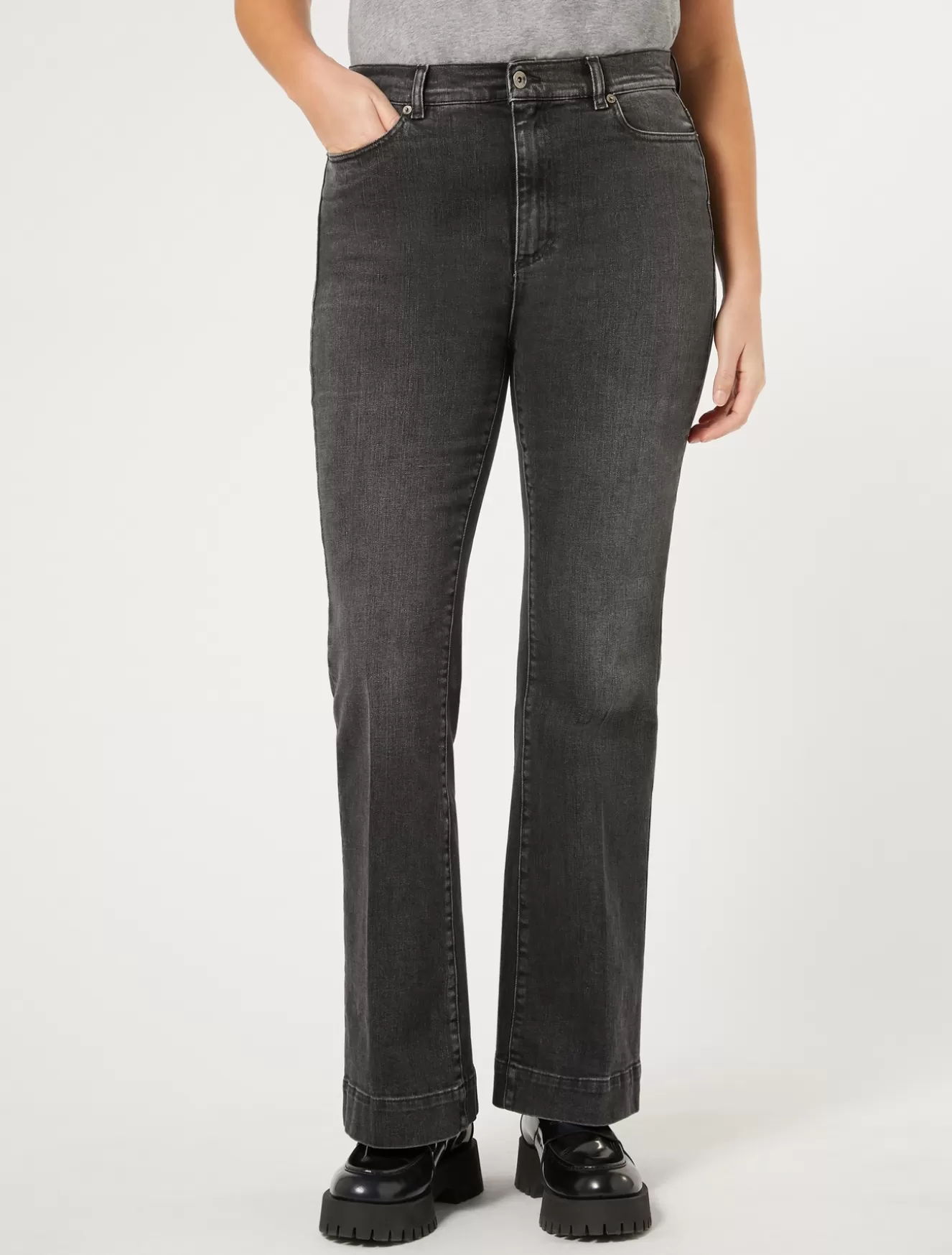 Hosen & Jeans | Hosen & Jeans<Marina Rinaldi Flare-Jeans aus Stretch-Denim SCHWARZ