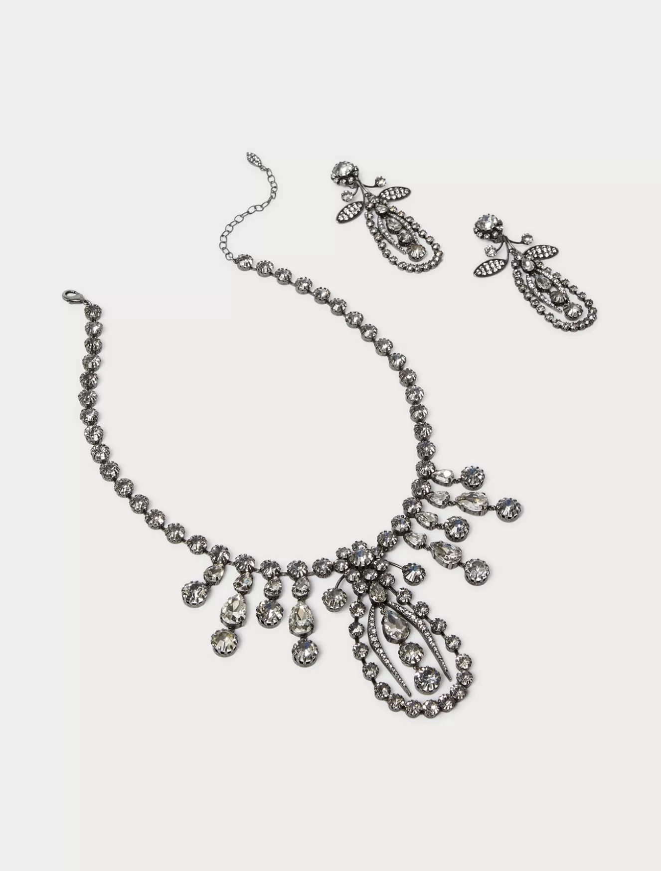 Accessoires | Accessoires<Marina Rinaldi Halskette und Ohrringe mit Strass SILBER