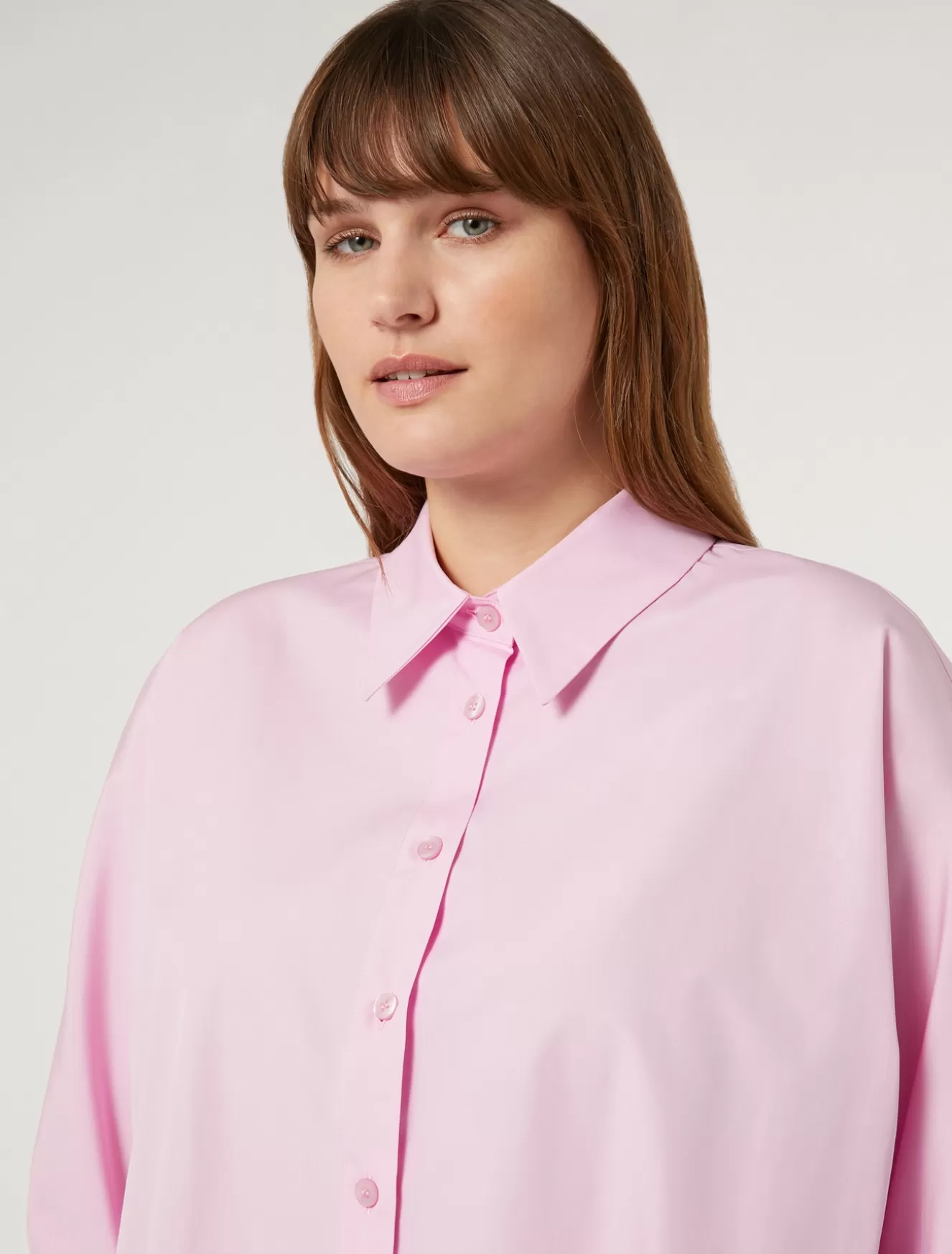 Blusen | Blusen<Marina Rinaldi Hemdbluse aus Popeline ROSA