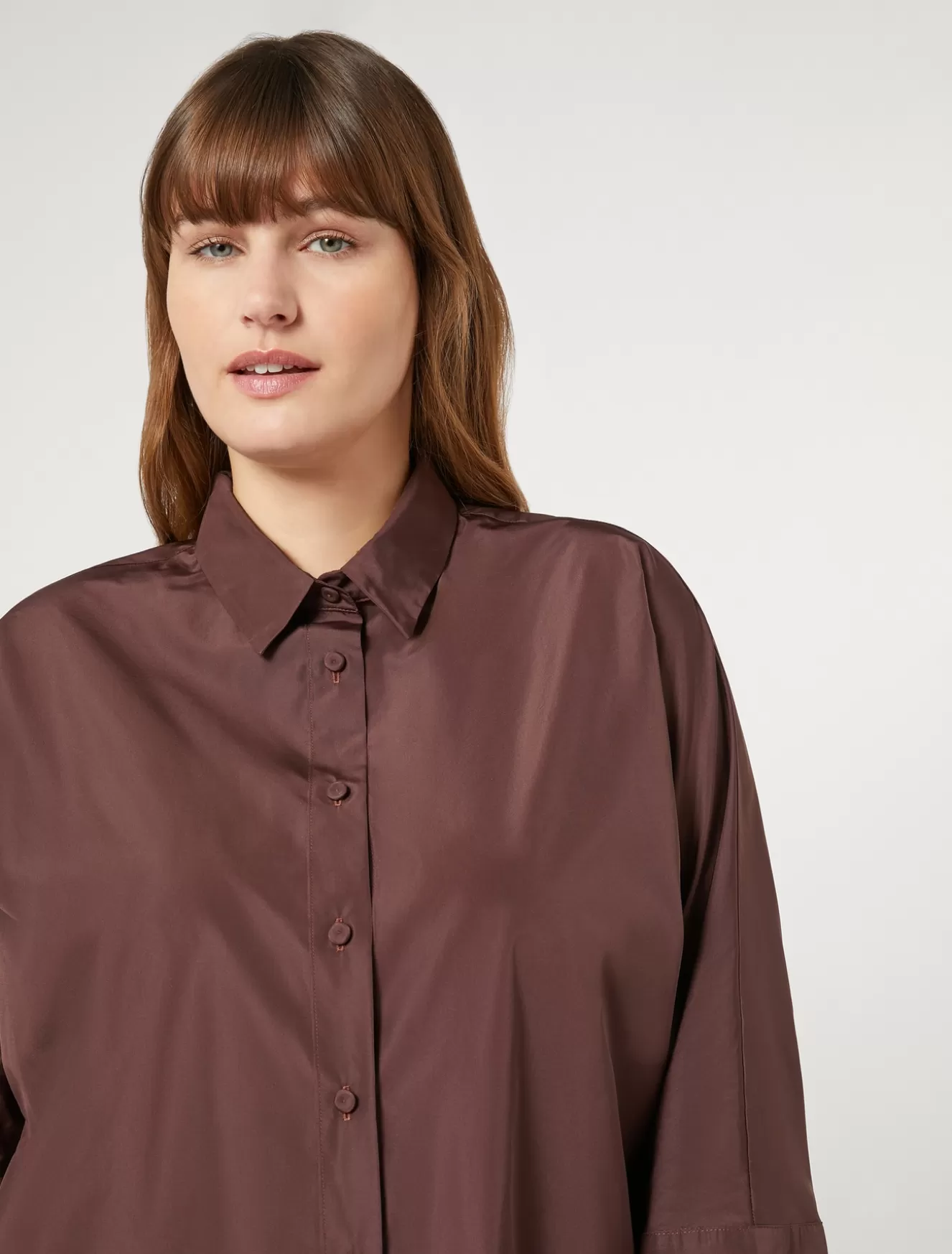 Blusen | Blusen<Marina Rinaldi Hemdbluse aus Taft FARD