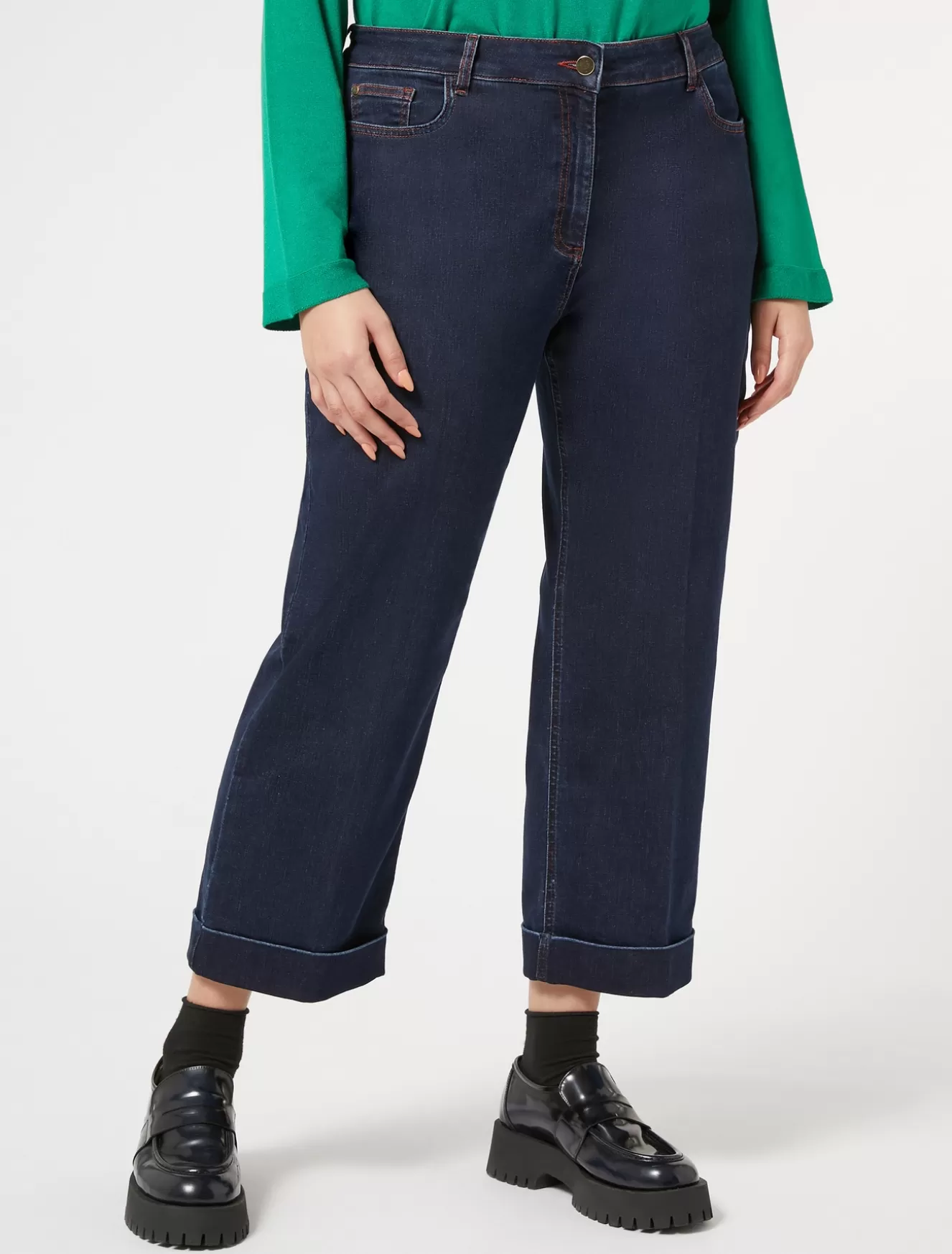 Hosen & Jeans | Hosen & Jeans<Marina Rinaldi Hose aus Baumwolldenim mit Stretchanteil. JEANSBLAU