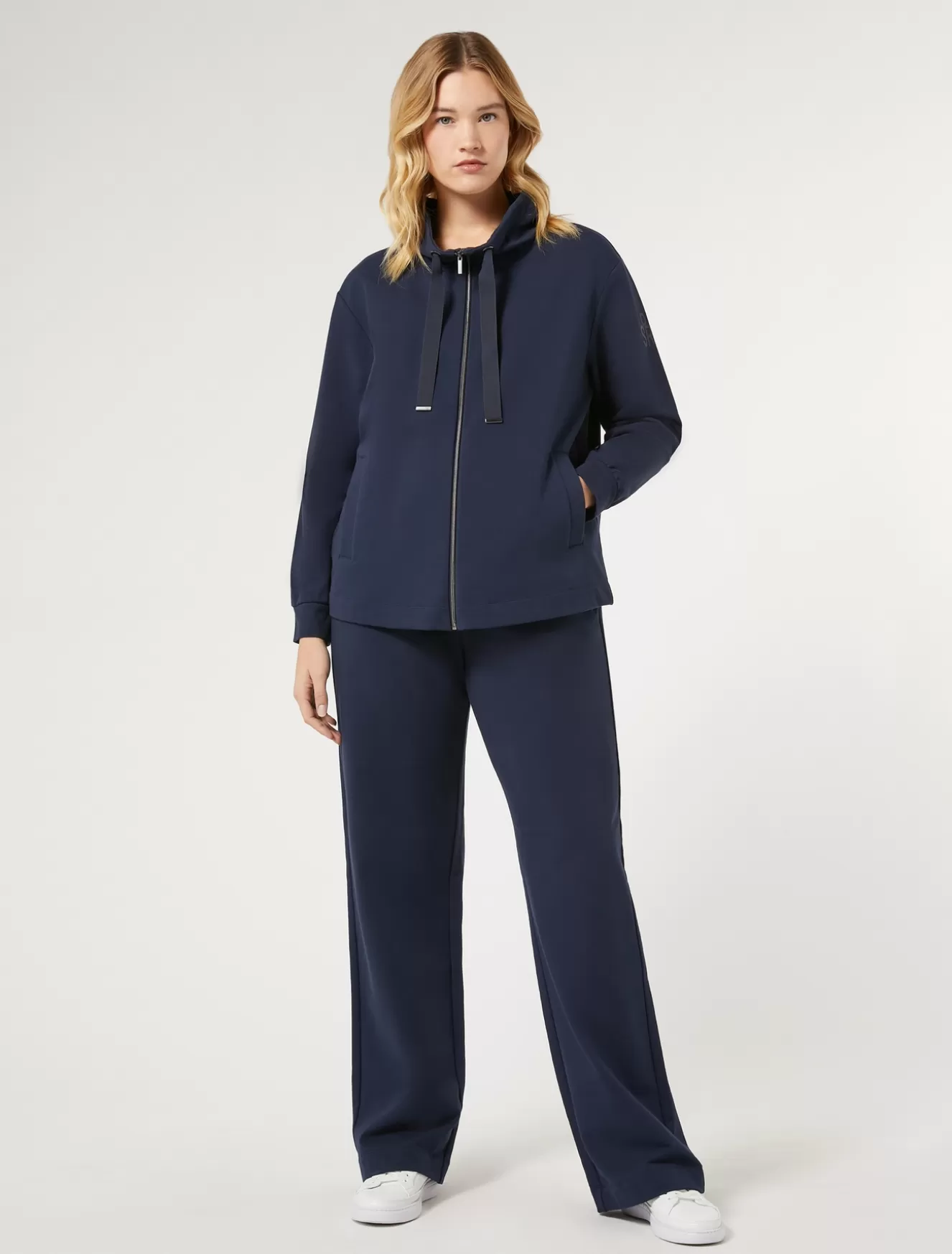 Hosen & Jeans | Hosen & Jeans<Marina Rinaldi Hose aus Baumwoll-Sweatjersey mit Stretch BLAU