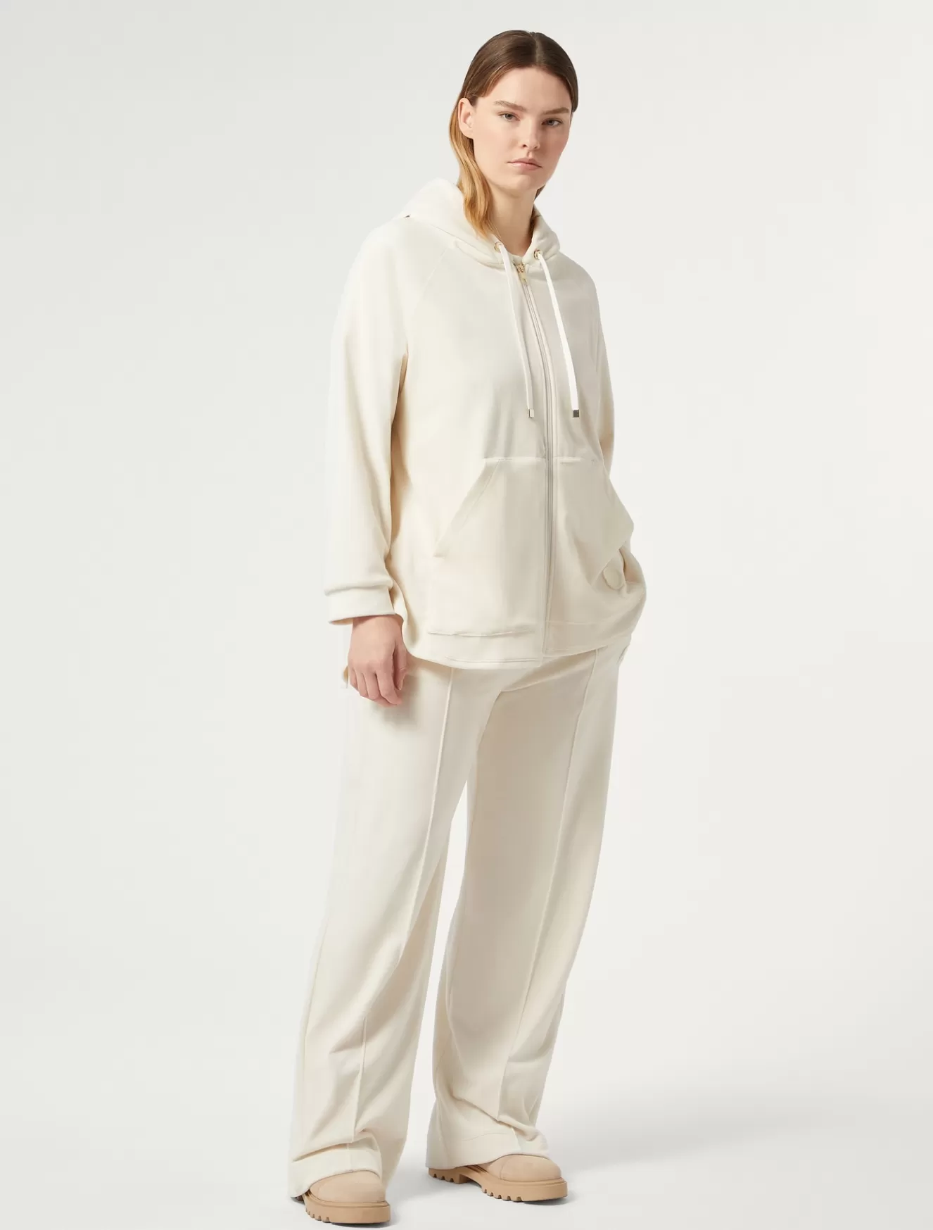 Hosen & Jeans | Hosen & Jeans<Marina Rinaldi Hose aus Chenille CREME