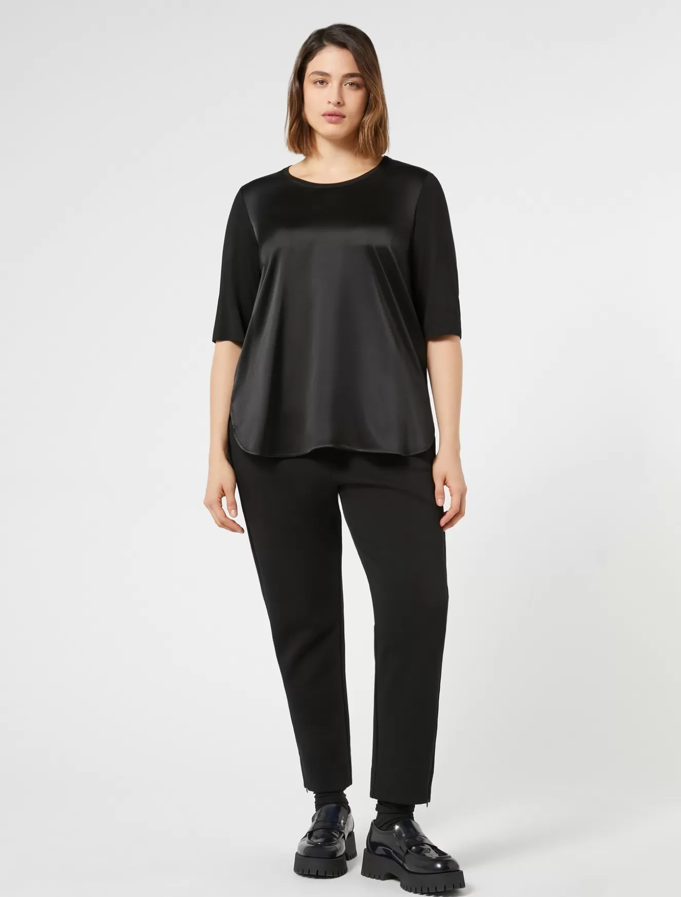 Hosen & Jeans | Hosen & Jeans<Marina Rinaldi Hose aus doppeltem Jersey SCHWARZ