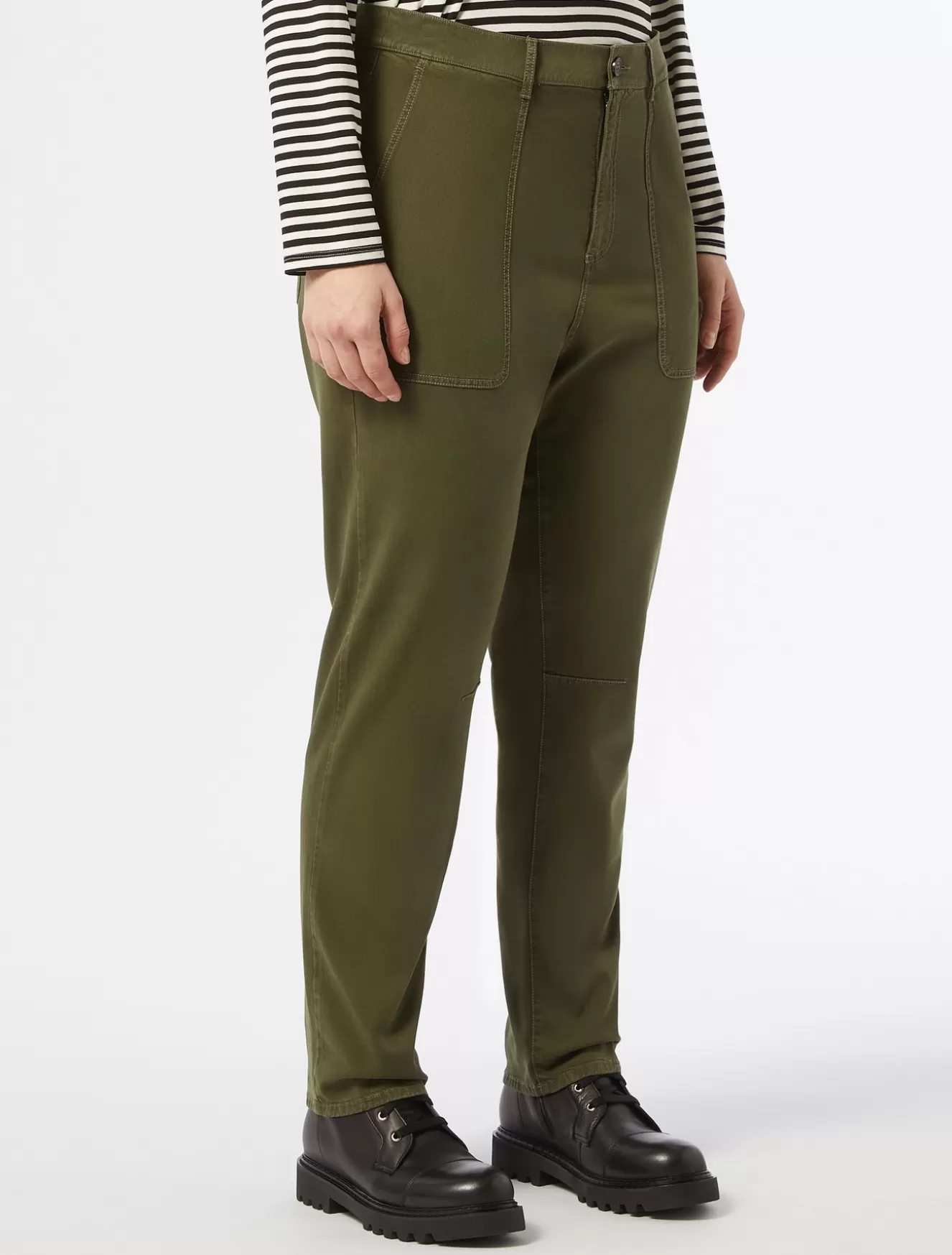 Hosen & Jeans | Hosen & Jeans<Marina Rinaldi Hose aus Gabardine KHAKI