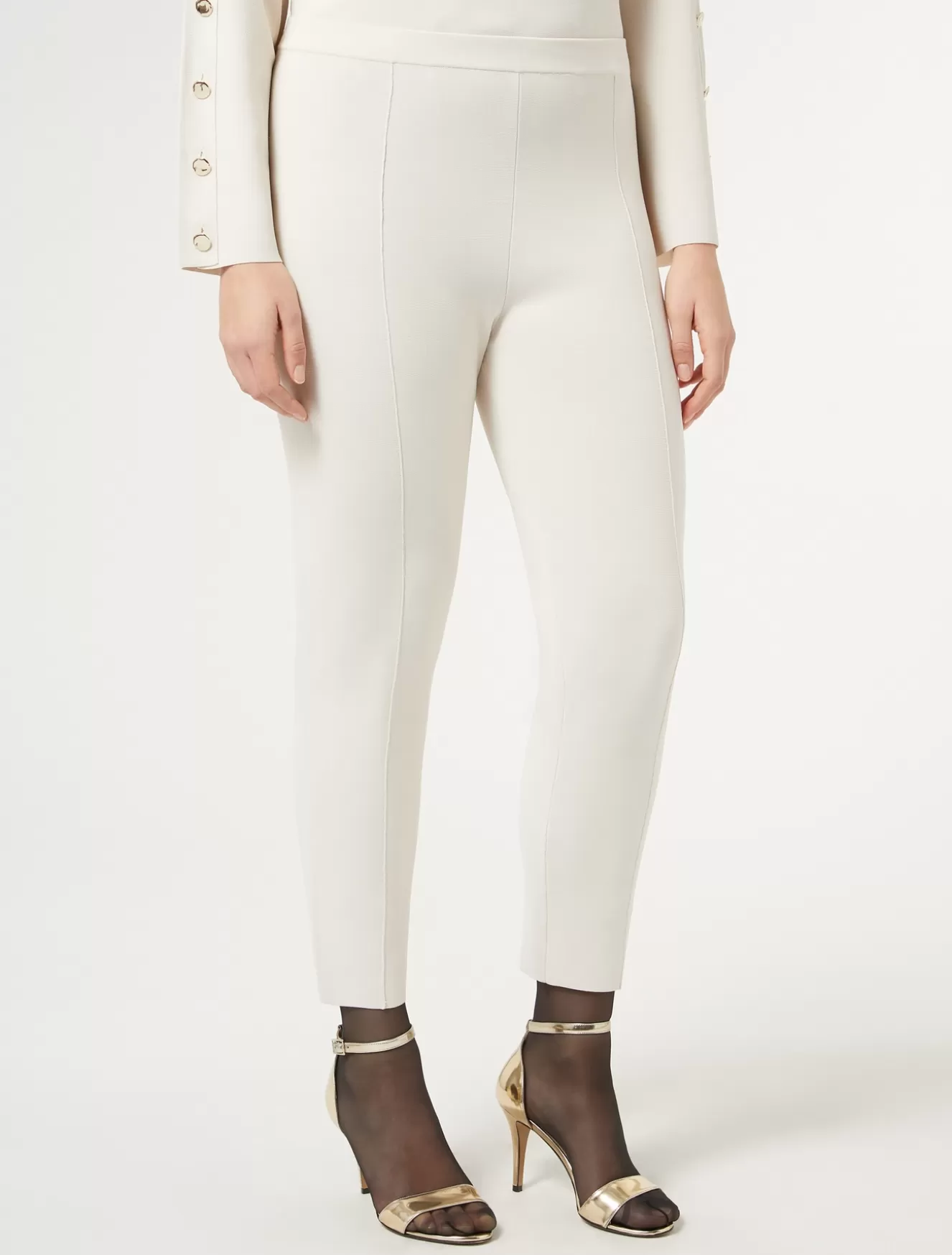 Hosen & Jeans | Hosen & Jeans<Marina Rinaldi Hose aus Stretch-Viskose CREME