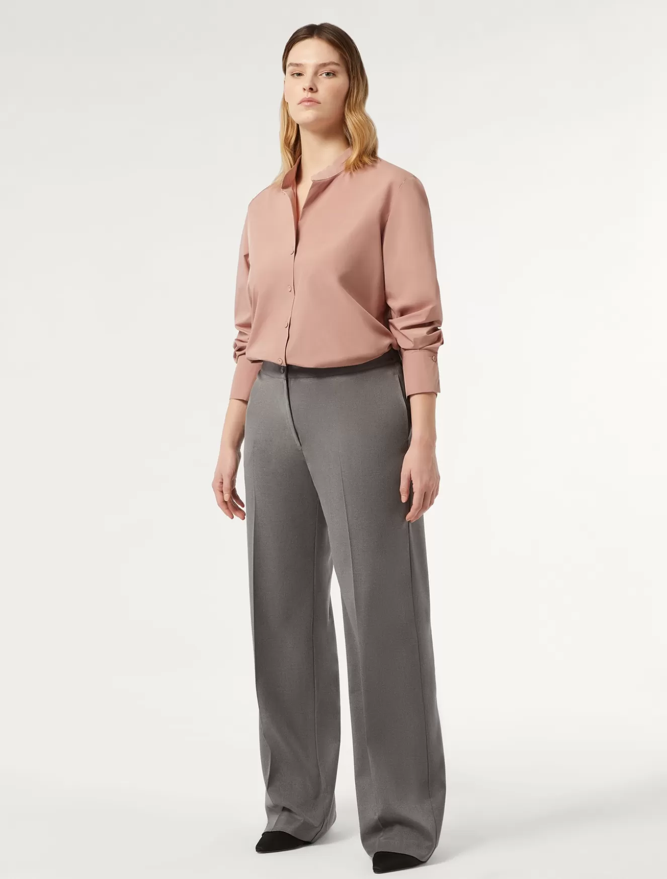 Hosen & Jeans | Hosen & Jeans<Marina Rinaldi Hose aus Twill MITTELGRAU