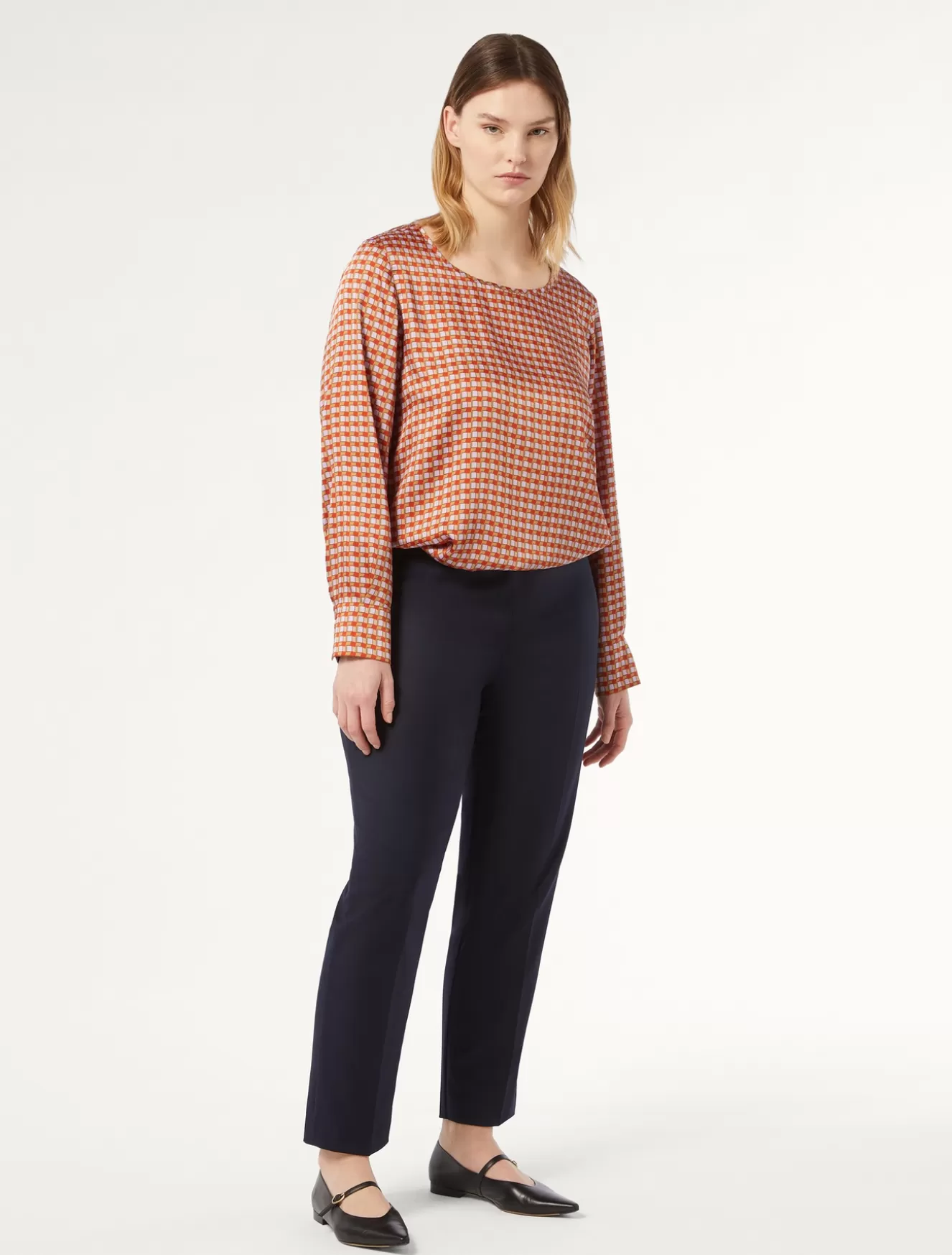 Hosen & Jeans | Hosen & Jeans<Marina Rinaldi Hose aus Twill NACHTBLAU