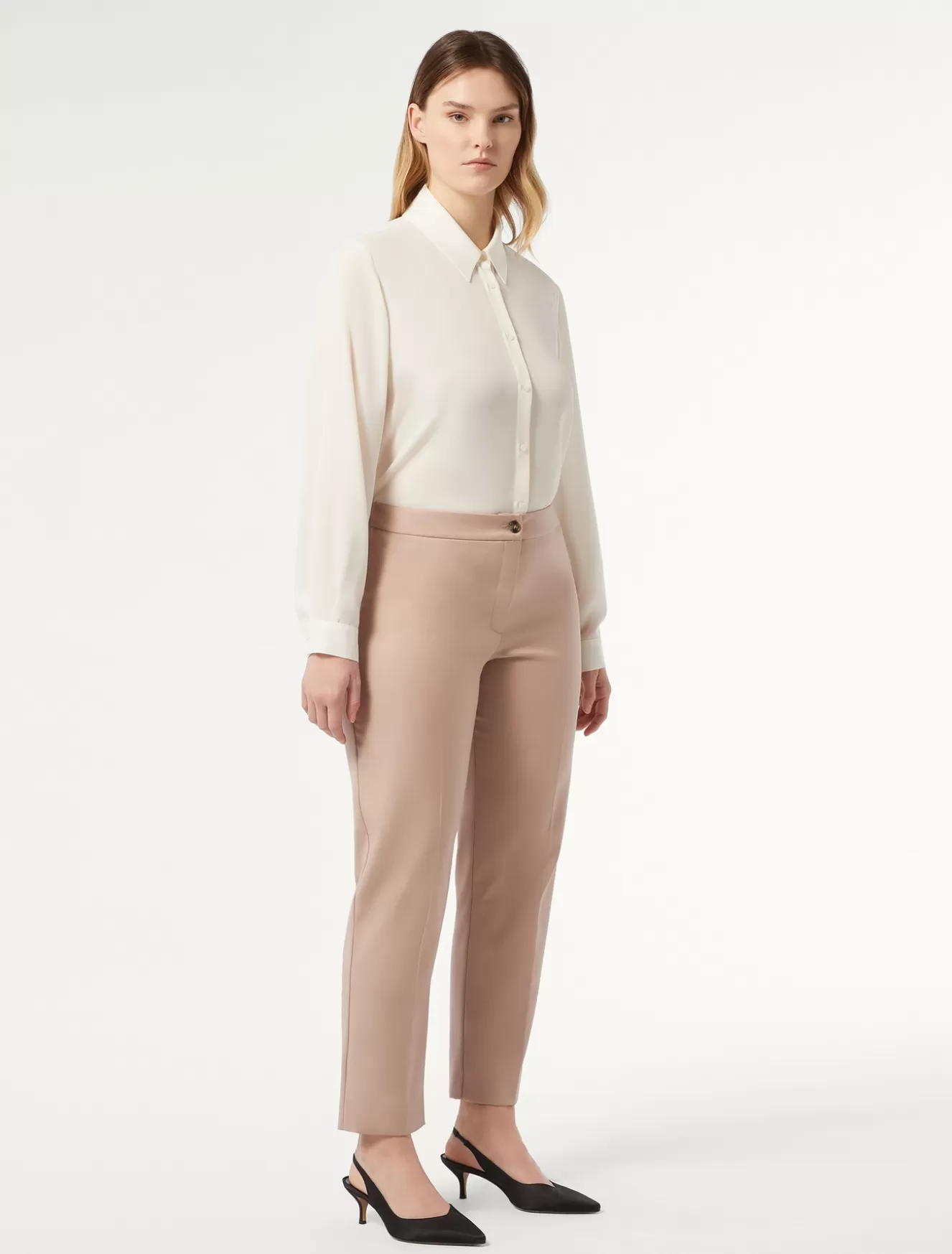 Hosen & Jeans | Hosen & Jeans<Marina Rinaldi Hose aus Twill MAUVE