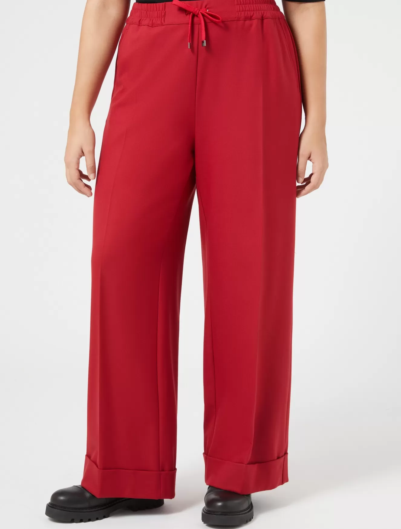 Hosen & Jeans | Hosen & Jeans<Marina Rinaldi Hose aus Viskosemischtwill ROT