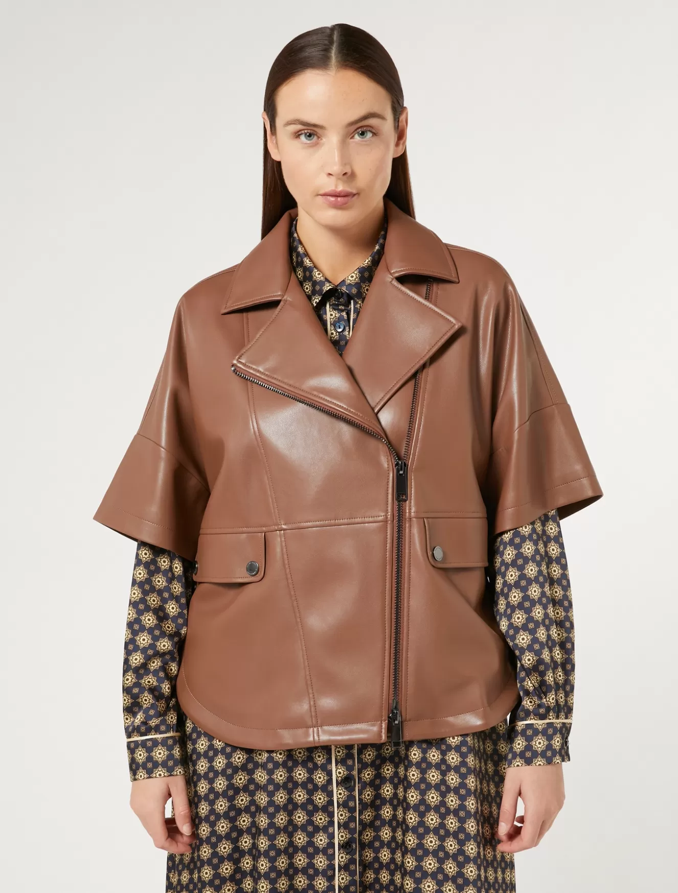 Jacken & Blazer | Jacken & Blazer<Marina Rinaldi Jacke aus beschichtetem Stoff BRONZE