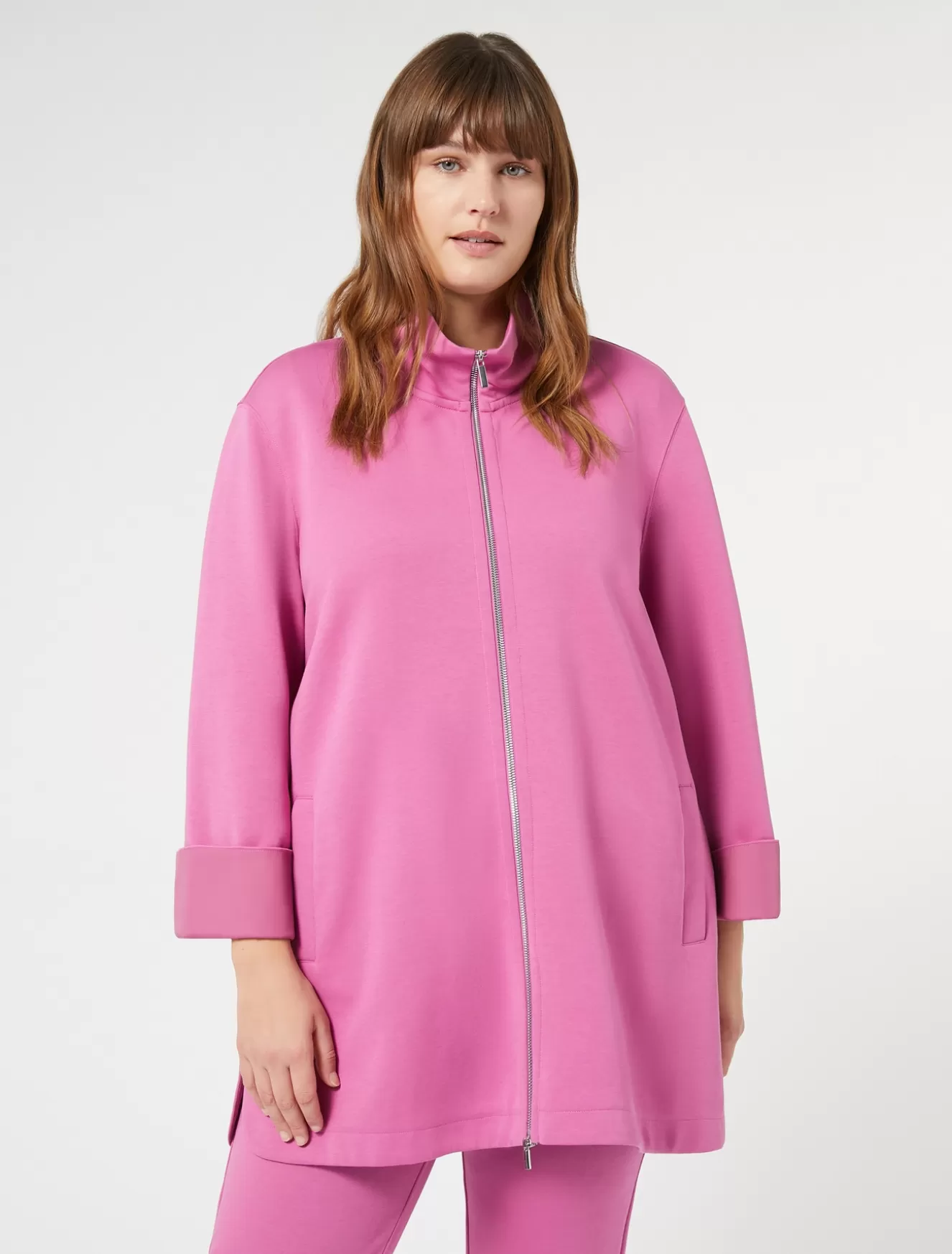 Mäntel & Trenchcoats<Marina Rinaldi Jacke aus doppeltem Jersey ROSA