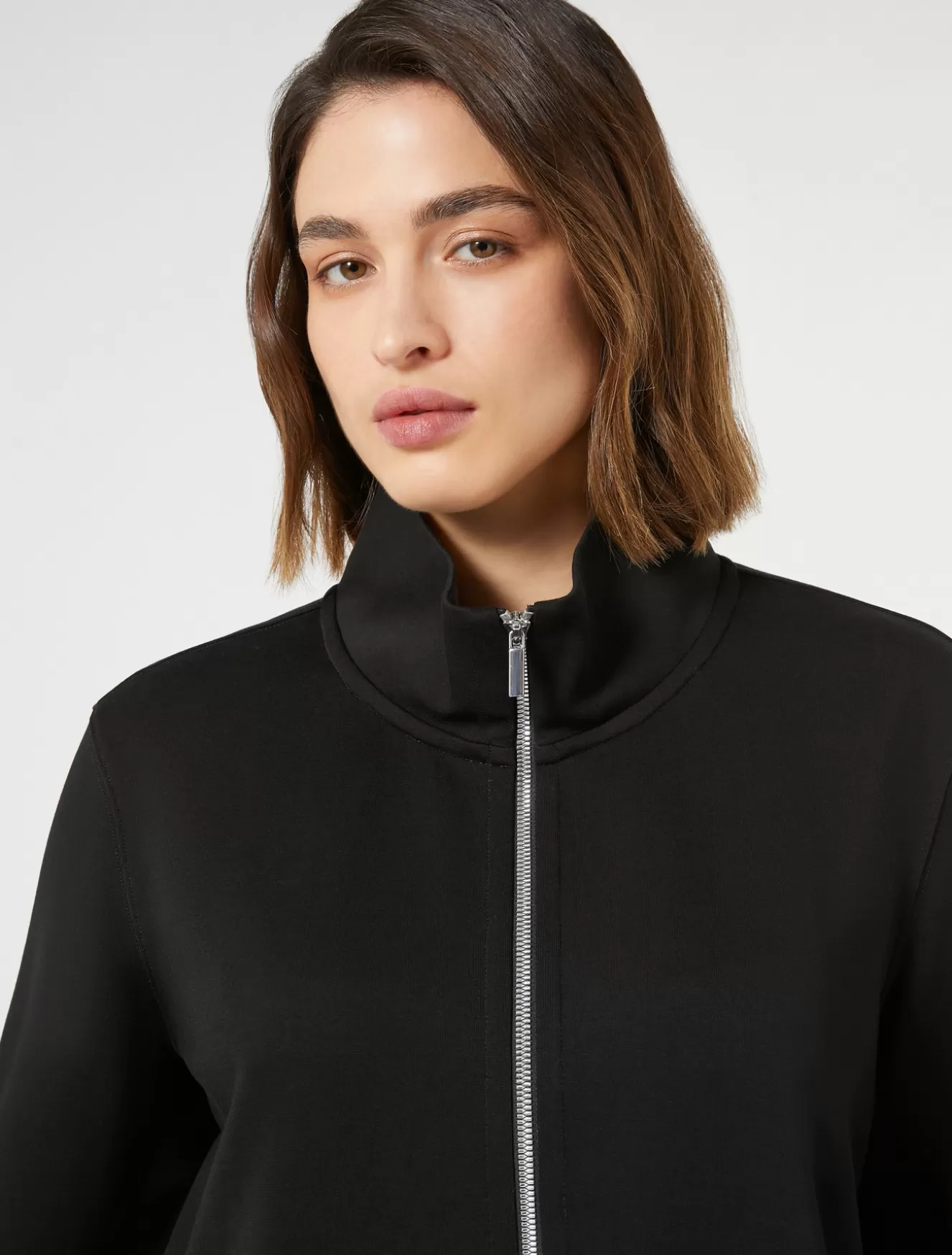 Mäntel & Trenchcoats<Marina Rinaldi Jacke aus doppeltem Jersey SCHWARZ