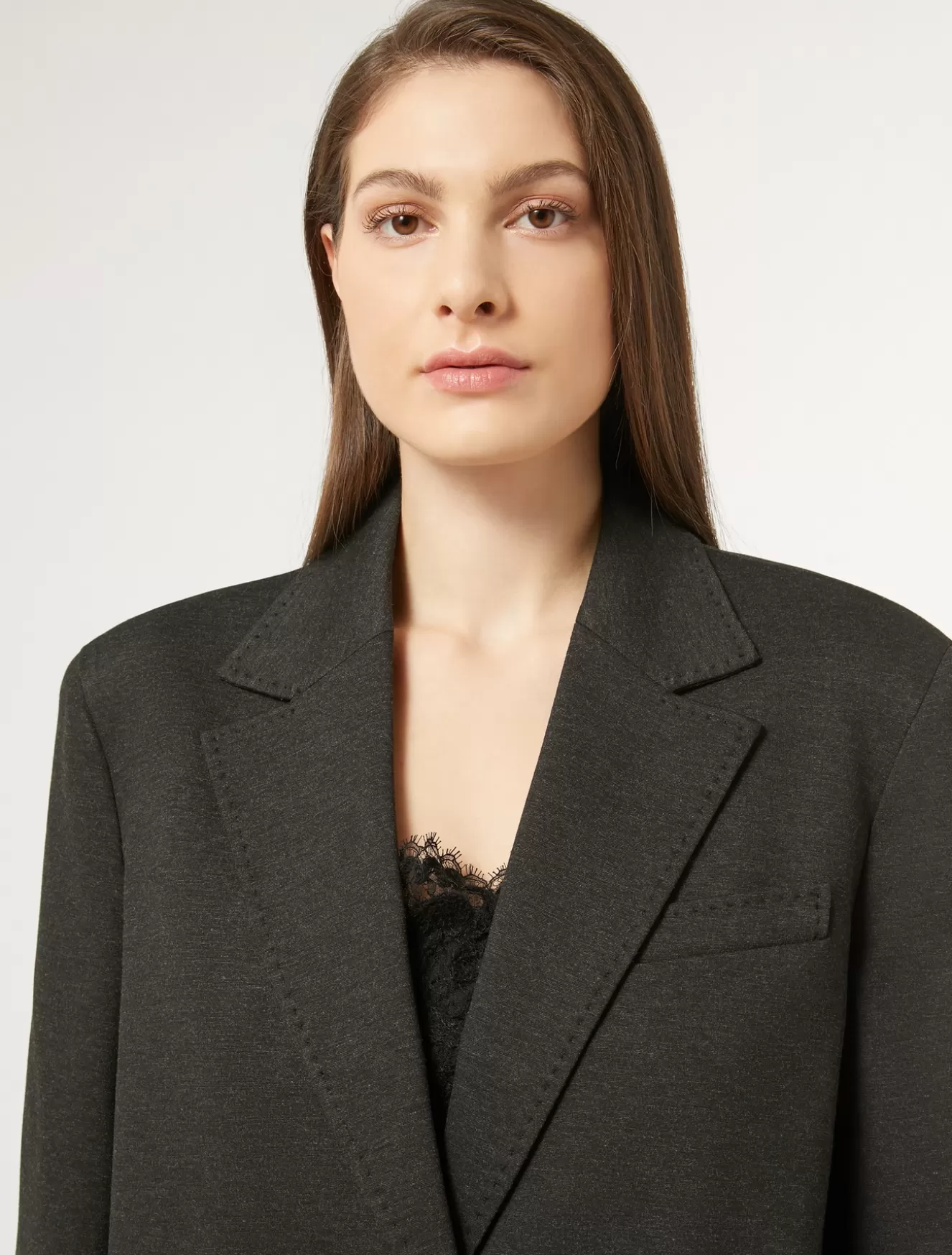 Jacken & Blazer | Jacken & Blazer<Marina Rinaldi Jacke aus Jersey ANTHRAZIT