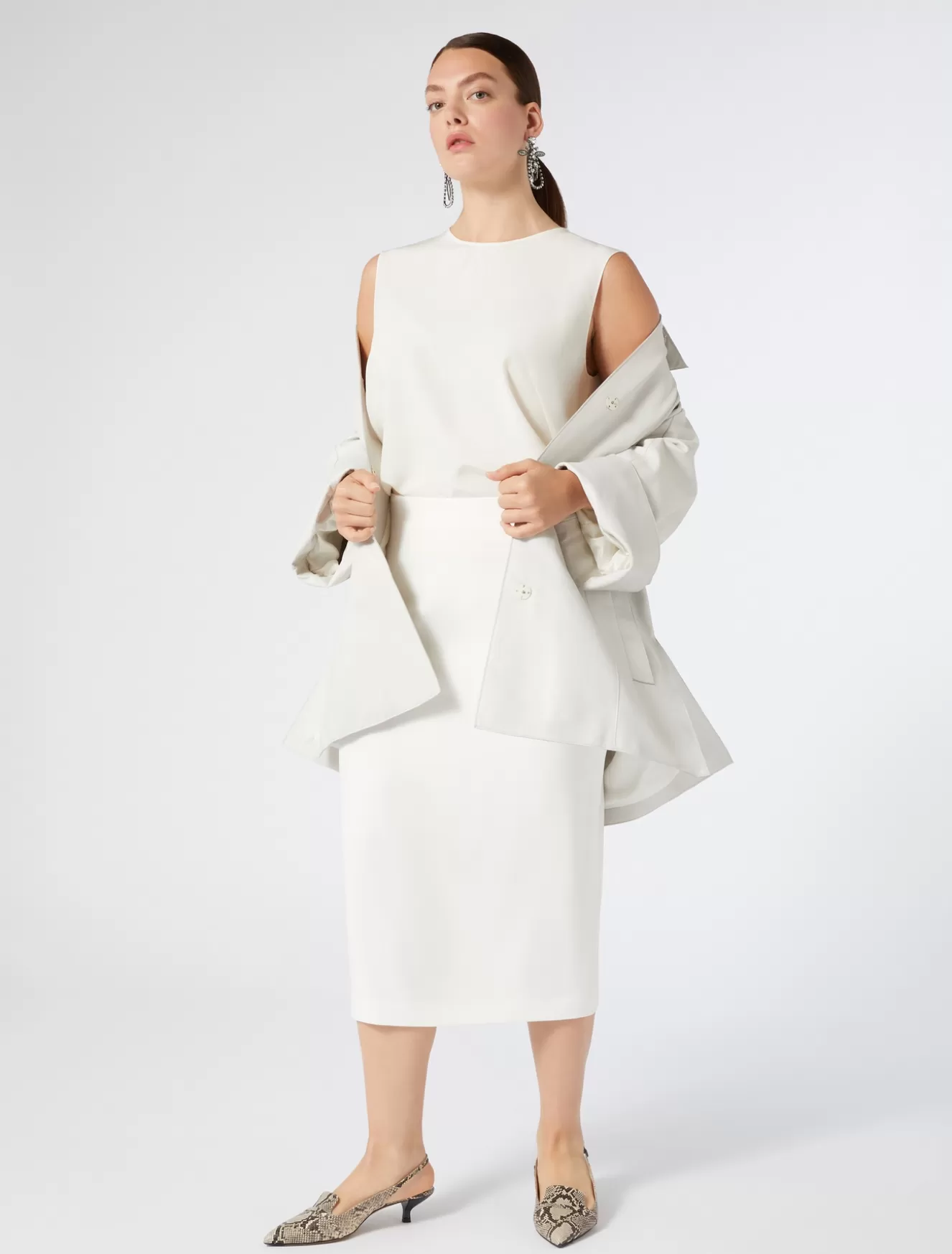 Jacken & Blazer | Jacken & Blazer<Marina Rinaldi Jacke aus Nappaleder CREME