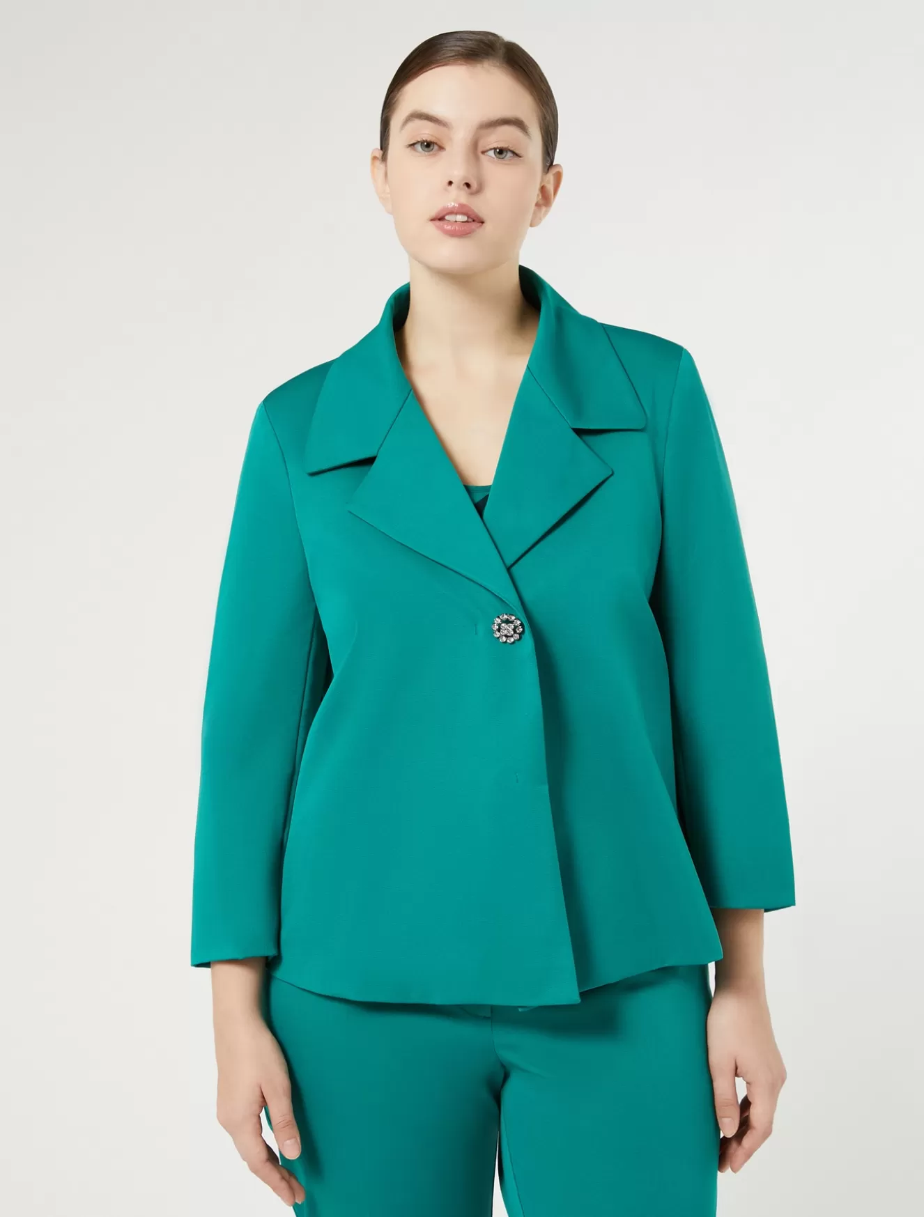 Jacken | Jacken & Blazer<Marina Rinaldi Jacke aus Ottoman GRUEN