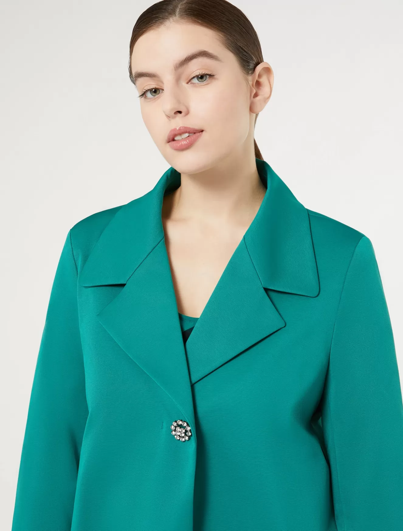 Jacken | Jacken & Blazer<Marina Rinaldi Jacke aus Ottoman GRUEN