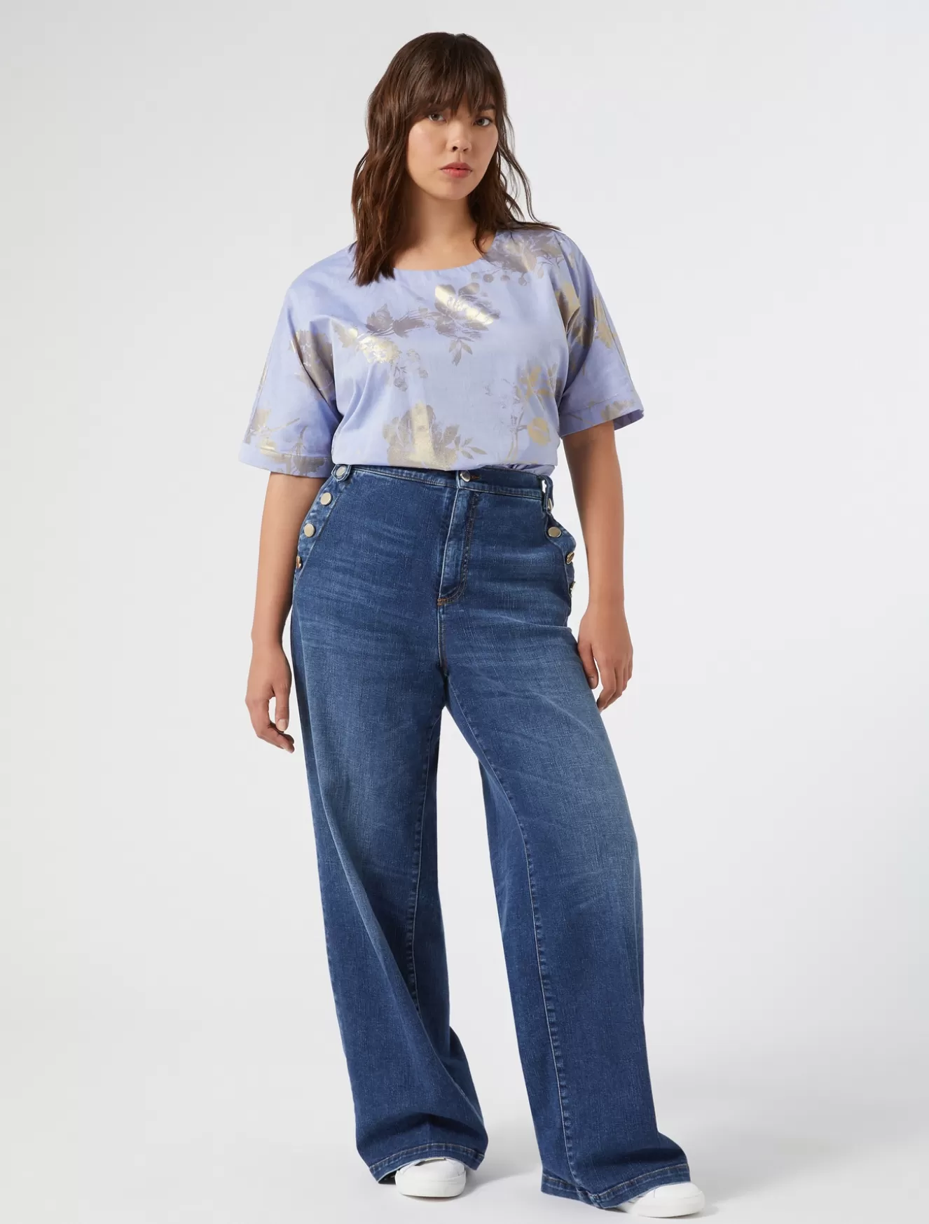 Hosen & Jeans | Hosen & Jeans<Marina Rinaldi Jeans aus Baumwolldenim BLAU