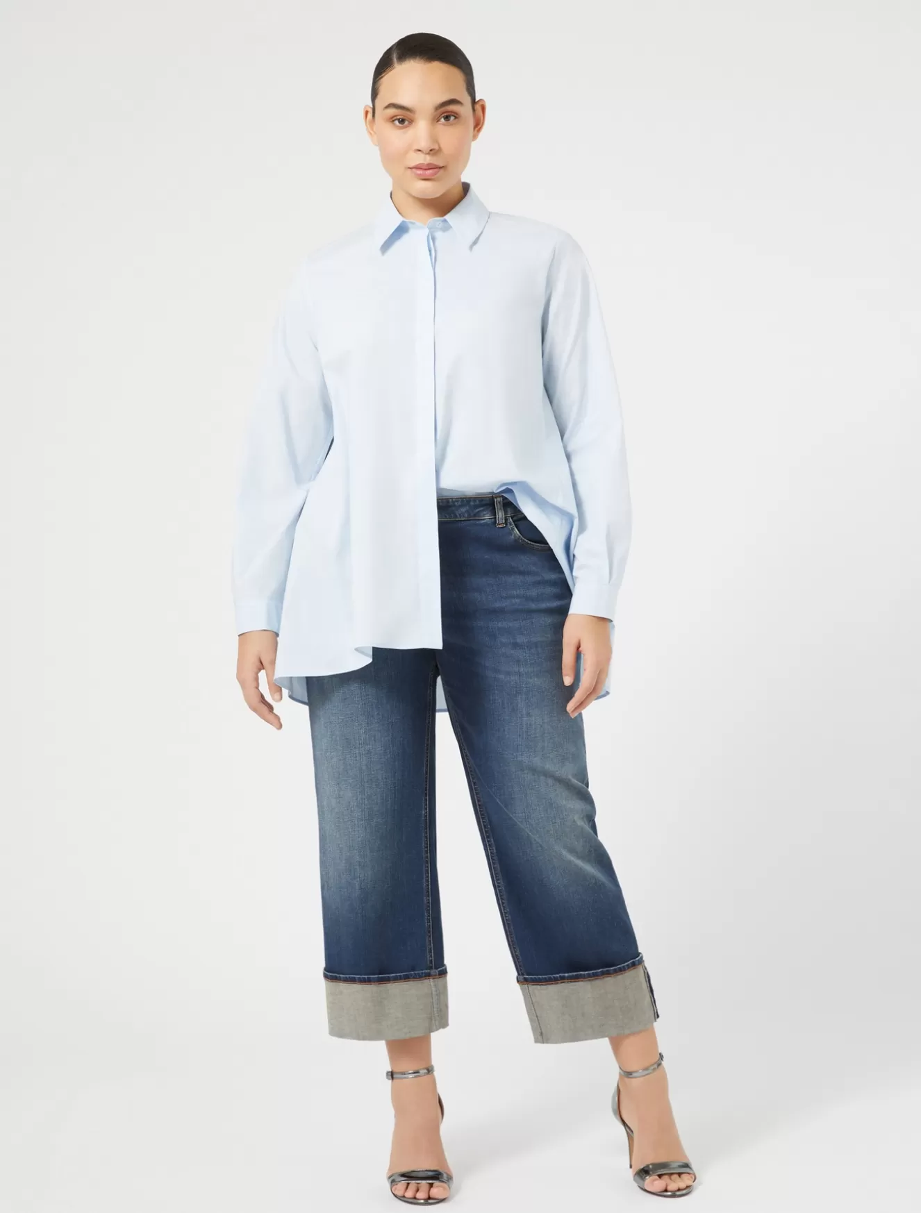 Hosen & Jeans | Hosen & Jeans<Marina Rinaldi Jeans aus Baumwolldenim NACHTBLAU