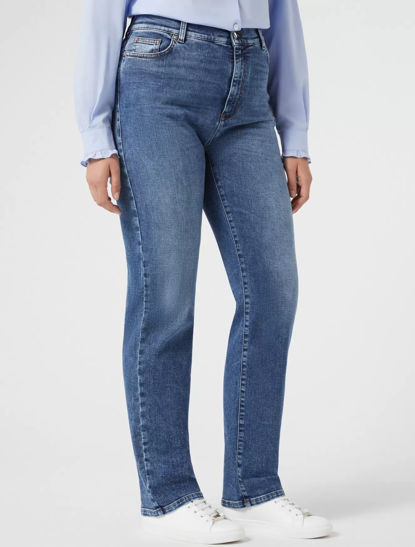 Hosen & Jeans | Hosen & Jeans<Marina Rinaldi Jeans aus Baumwolldenim BLAU