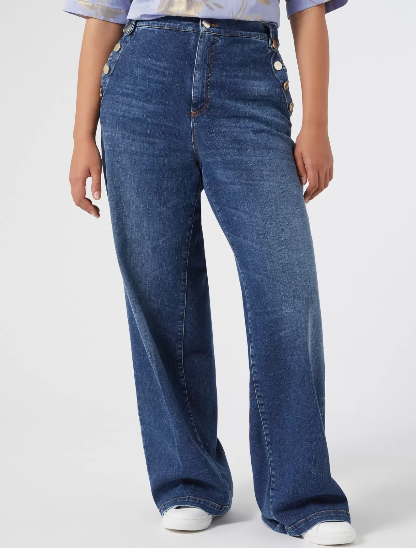 Hosen & Jeans | Hosen & Jeans<Marina Rinaldi Jeans aus Baumwolldenim BLAU