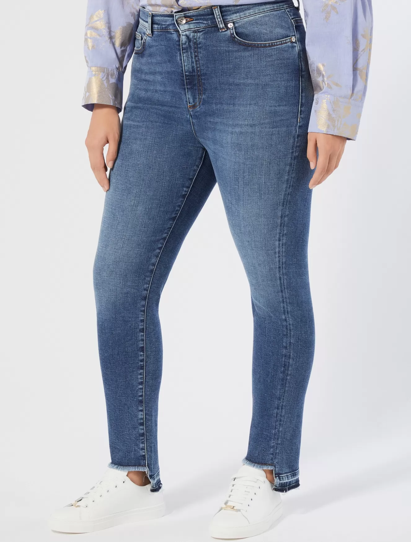 Hosen & Jeans | Hosen & Jeans<Marina Rinaldi Jeans aus Baumwolldenim BLAU