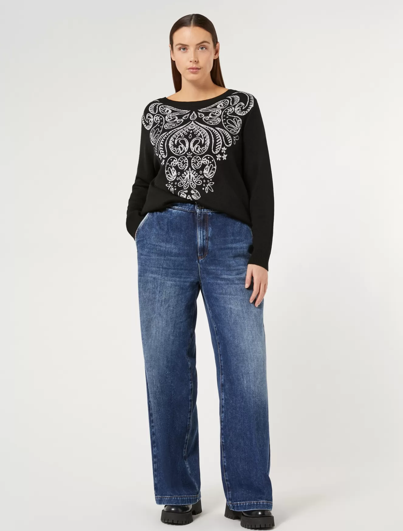 Hosen & Jeans | Hosen & Jeans<Marina Rinaldi Jeans aus Baumwollmischdenim BLAU