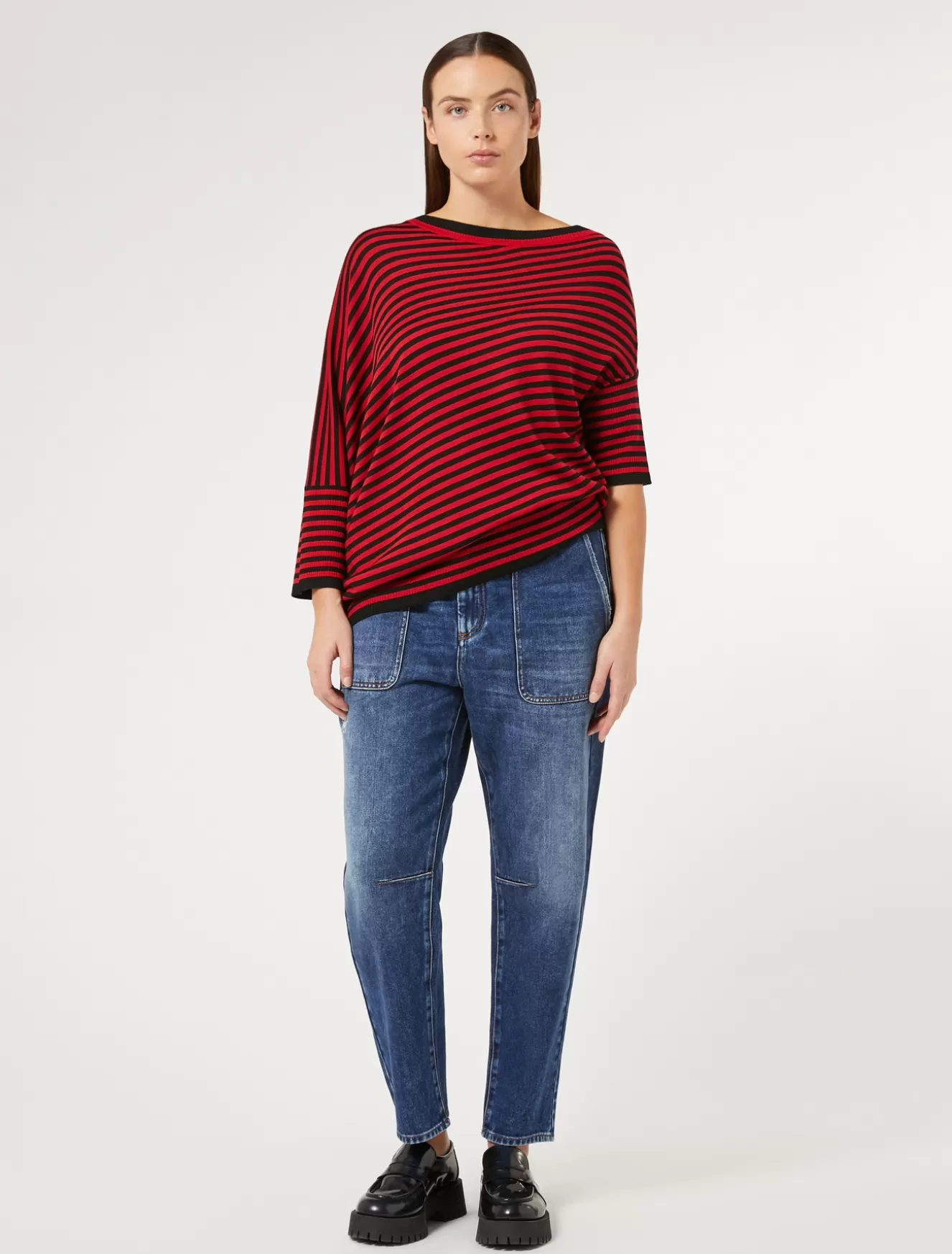 Hosen & Jeans | Hosen & Jeans<Marina Rinaldi Jeans aus Baumwollmischdenim BLAU