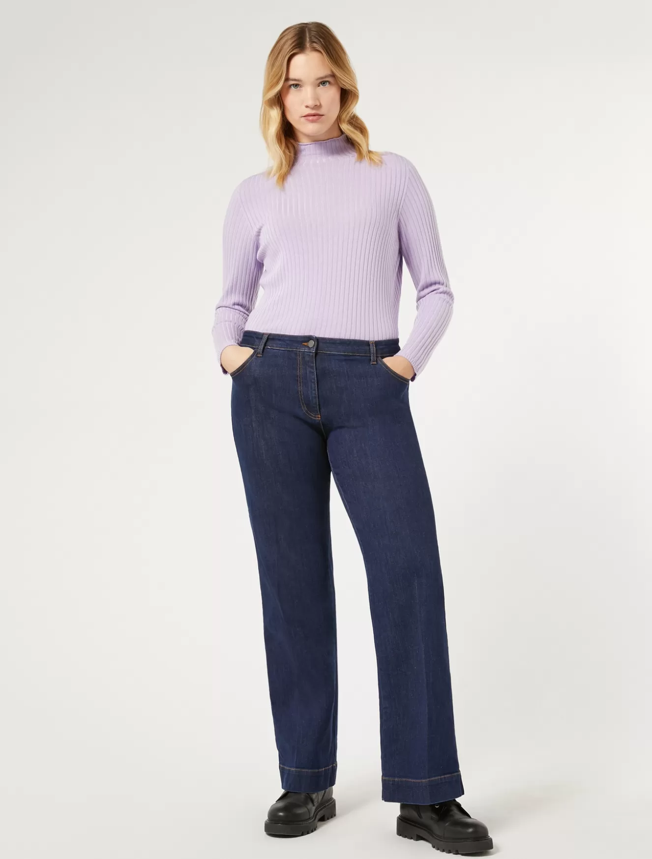 Hosen & Jeans | Hosen & Jeans<Marina Rinaldi Jeans aus Denim-Twill NACHTBLAU