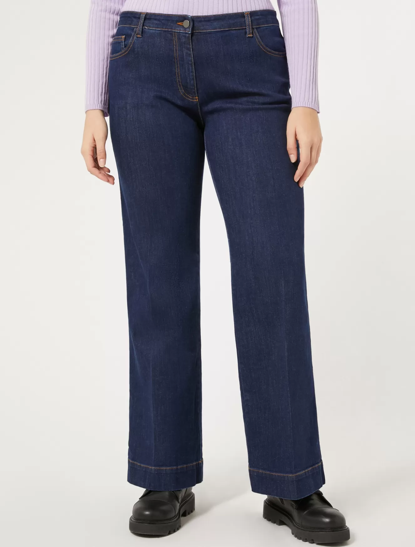 Hosen & Jeans | Hosen & Jeans<Marina Rinaldi Jeans aus Denim-Twill NACHTBLAU