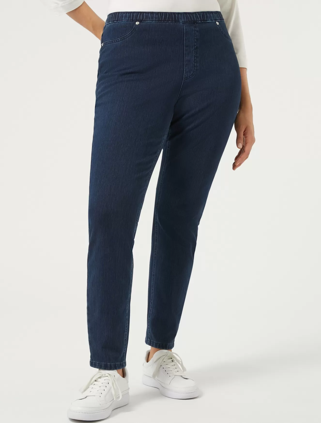 Hosen & Jeans | Hosen & Jeans<Marina Rinaldi Jeans Leggings Fit aus Denim-Jersey NACHTBLAU