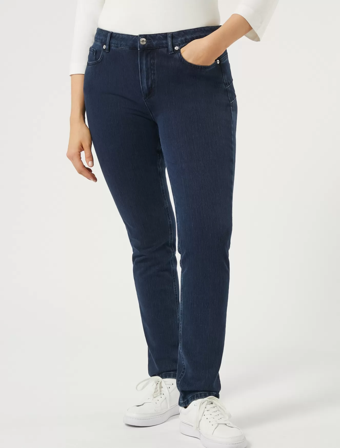 Hosen & Jeans | Hosen & Jeans<Marina Rinaldi Jeans Wonder Fit aus kompaktem Denim NACHTBLAU